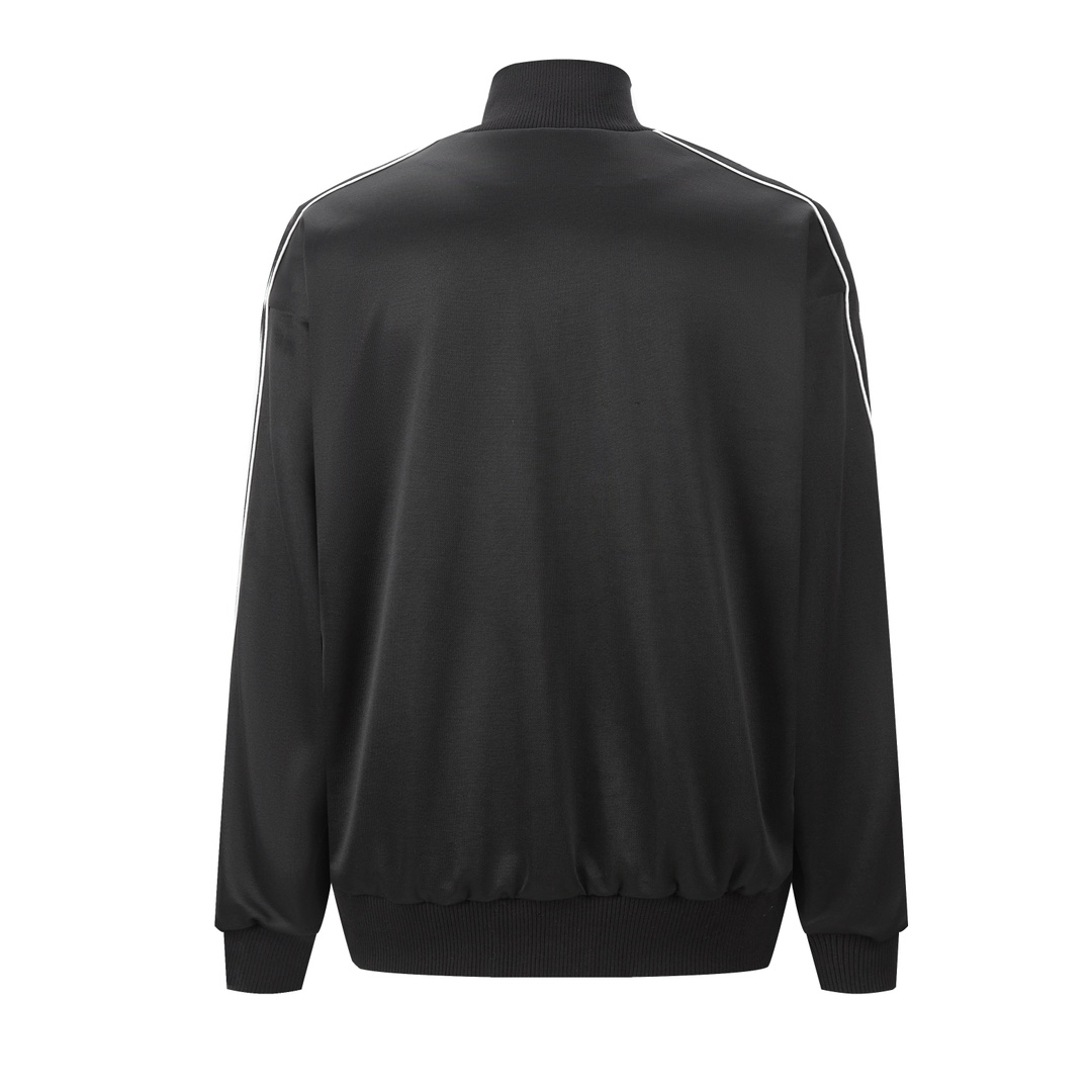 LOEWE 罗意威 刺绣字母Logo拉链立领运动服 外套 夹克 长袖 黑色 B0 HSM1Y02X04-1100