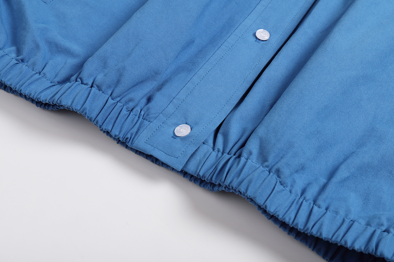 MIU MIU 缪缪 纯色刺绣logo徽标翻领夹克 外套 长袖 蓝色 B0 ML1263-1BMS-F0237-S-OOO