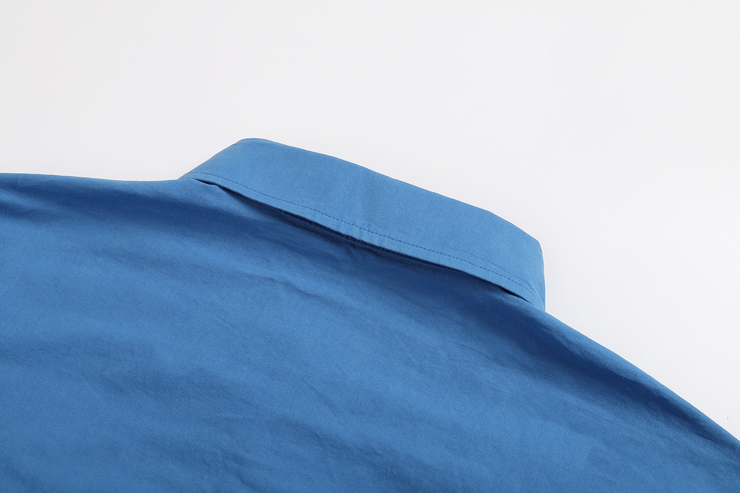 MIU MIU 缪缪 纯色刺绣logo徽标翻领夹克 外套 长袖 蓝色 B0 ML1263-1BMS-F0237-S-OOO