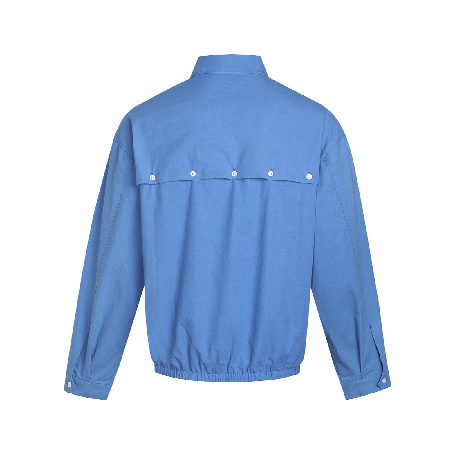 MIU MIU 缪缪 纯色刺绣logo徽标翻领夹克 外套 长袖 蓝色 B0 ML1263-1BMS-F0237-S-OOO