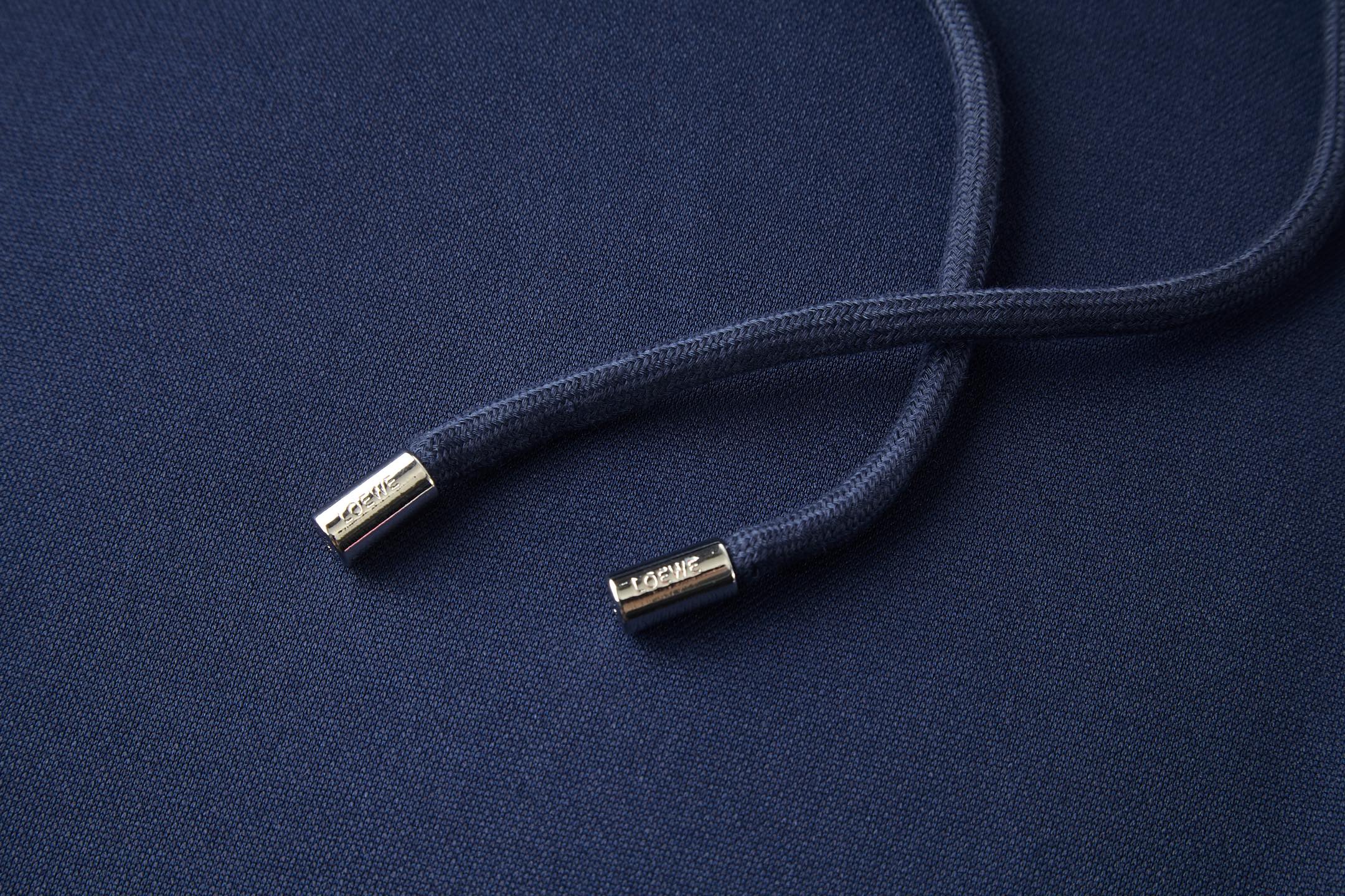 Loewe 罗意威 刺绣字母logo松紧腰休闲运动裤 长裤 裤子 蓝N色 B0 H526Y04X59-9602