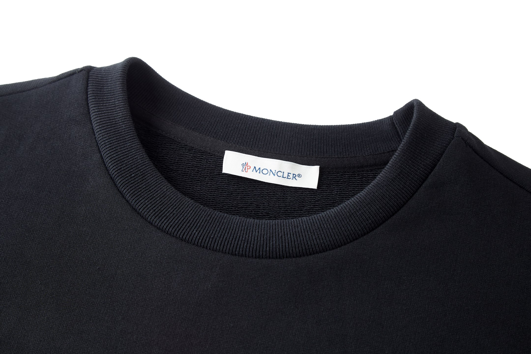 Moncler 蒙口 刺绣花朵字母logo圆领卫衣 秋冬 外套 黑色 A5 K20918G0003689B3P999