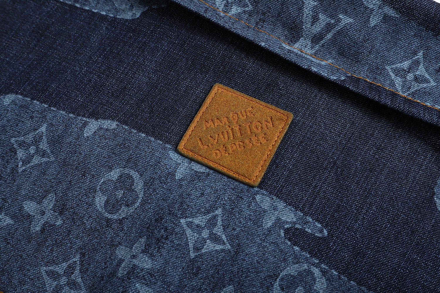 LOUIS VUITTON 路易威登 LV Nigo 联名款 云朵青年布翻领衬衫 短袖 蓝色 A5 1AIMJ6