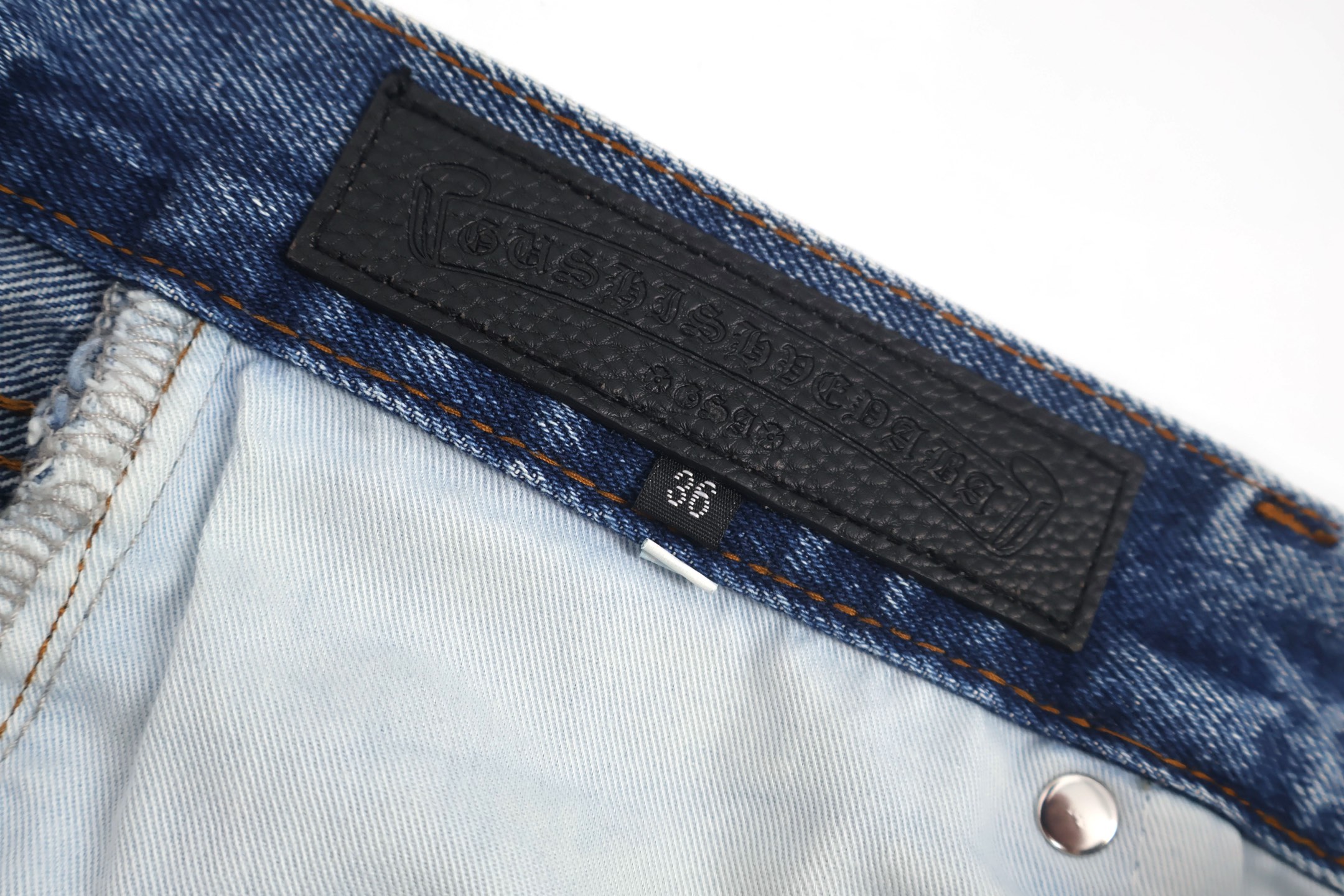 Chrome Hearts 克罗心工装牛仔裤 长裤 休闲裤 黑色 灰色 蓝色 C0