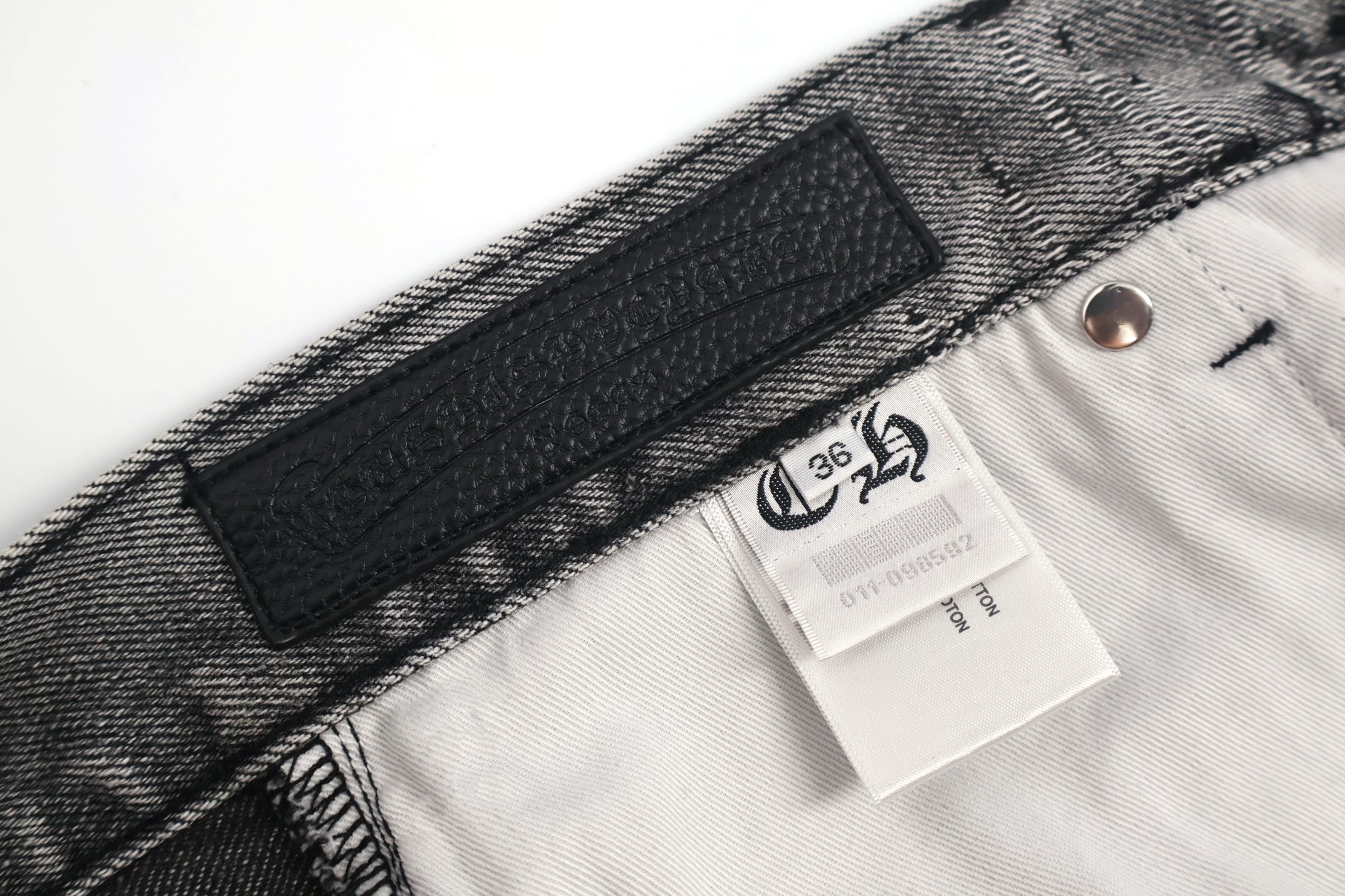 Chrome Hearts 克罗心工装牛仔裤 长裤 休闲裤 黑色 灰色 蓝色 C0