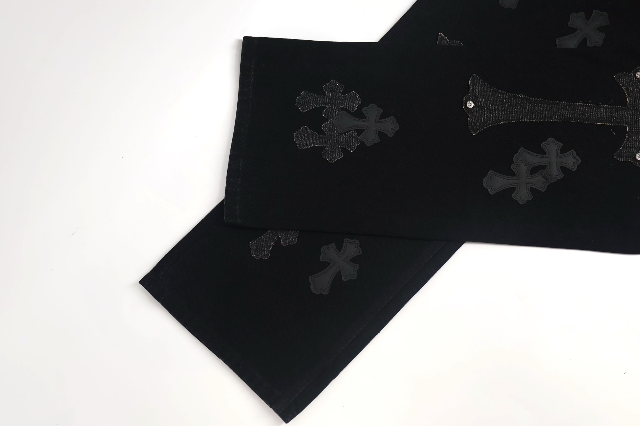 Chrome Hearts 克罗心工装牛仔裤 长裤 休闲裤 黑色 灰色 蓝色 C0