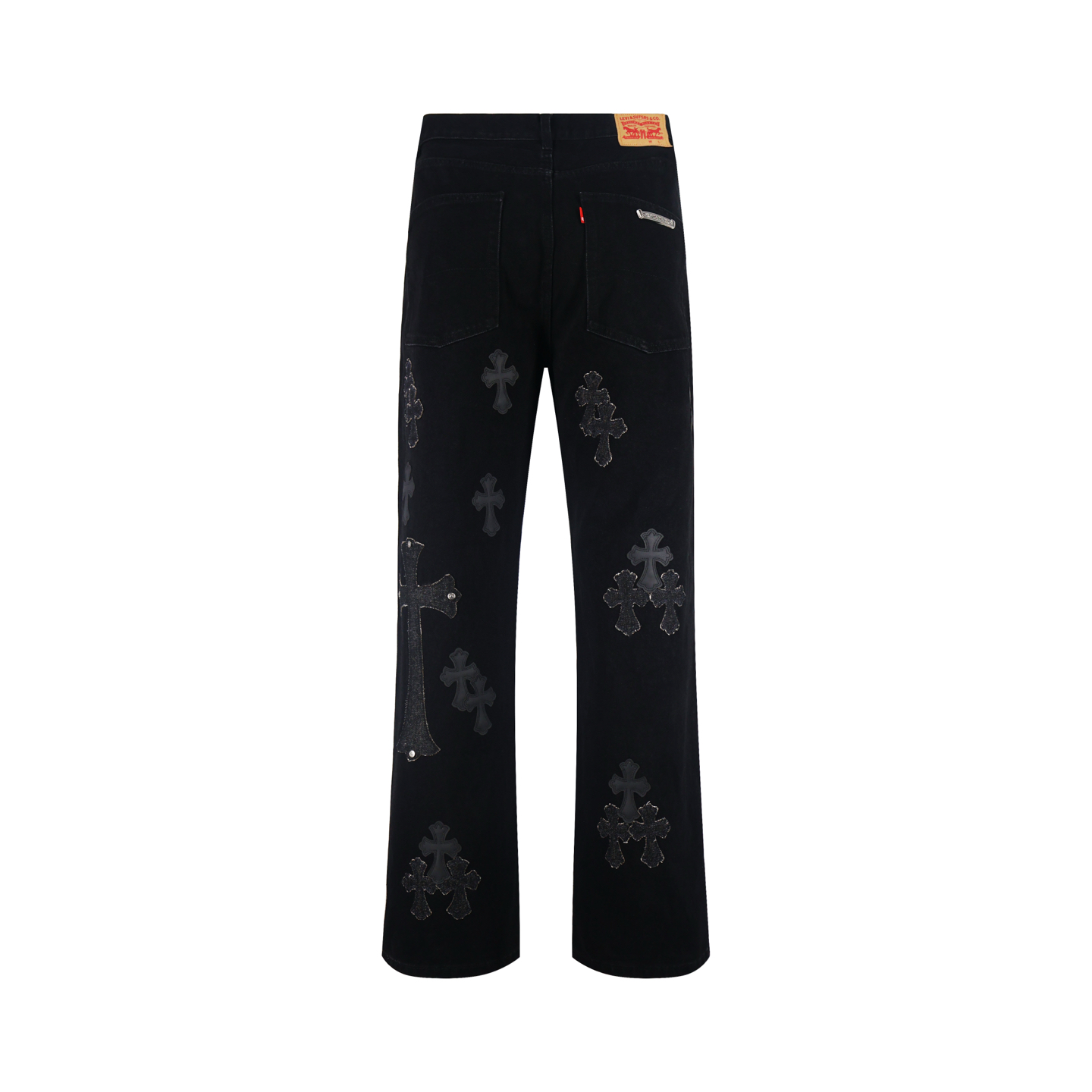 Chrome Hearts 克罗心工装牛仔裤 长裤 休闲裤 黑色 灰色 蓝色 C0