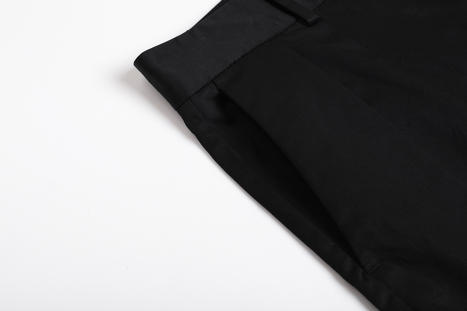 Loewe 罗意威 纯色褶皱休闲裤 长裤 裤子 黑色 