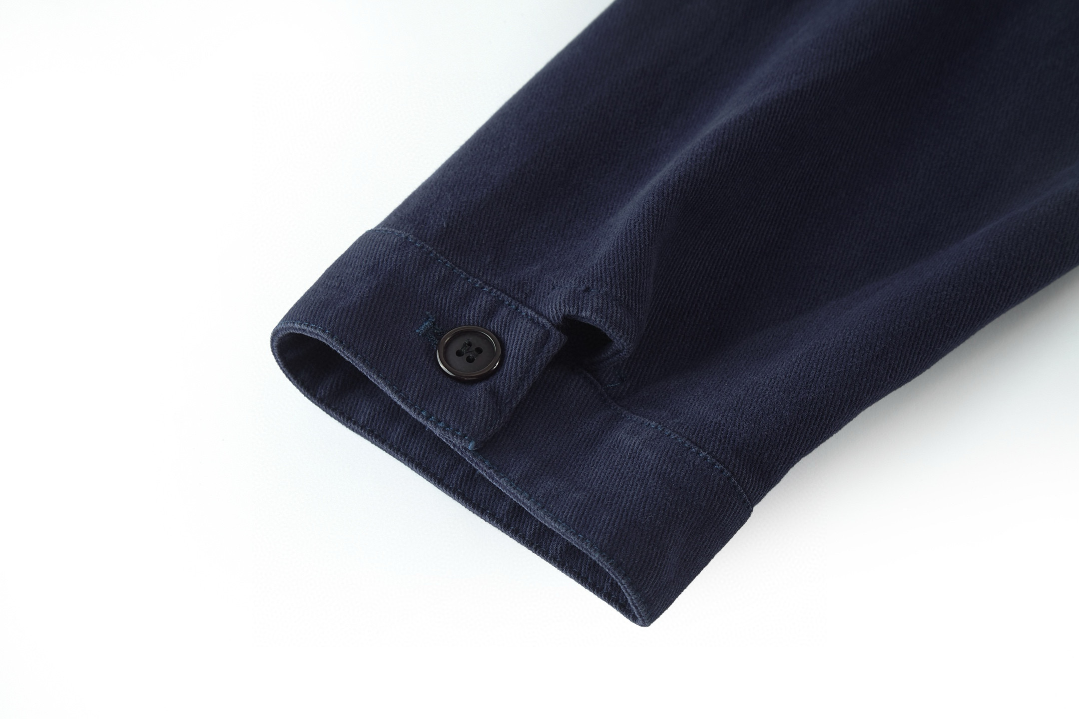 PRADA 普拉达 纯色logo徽标水洗蓝做旧拉链牛仔夹克 长袖 外套 深蓝色 B0 GEB233-16HE-F0V41-S-232