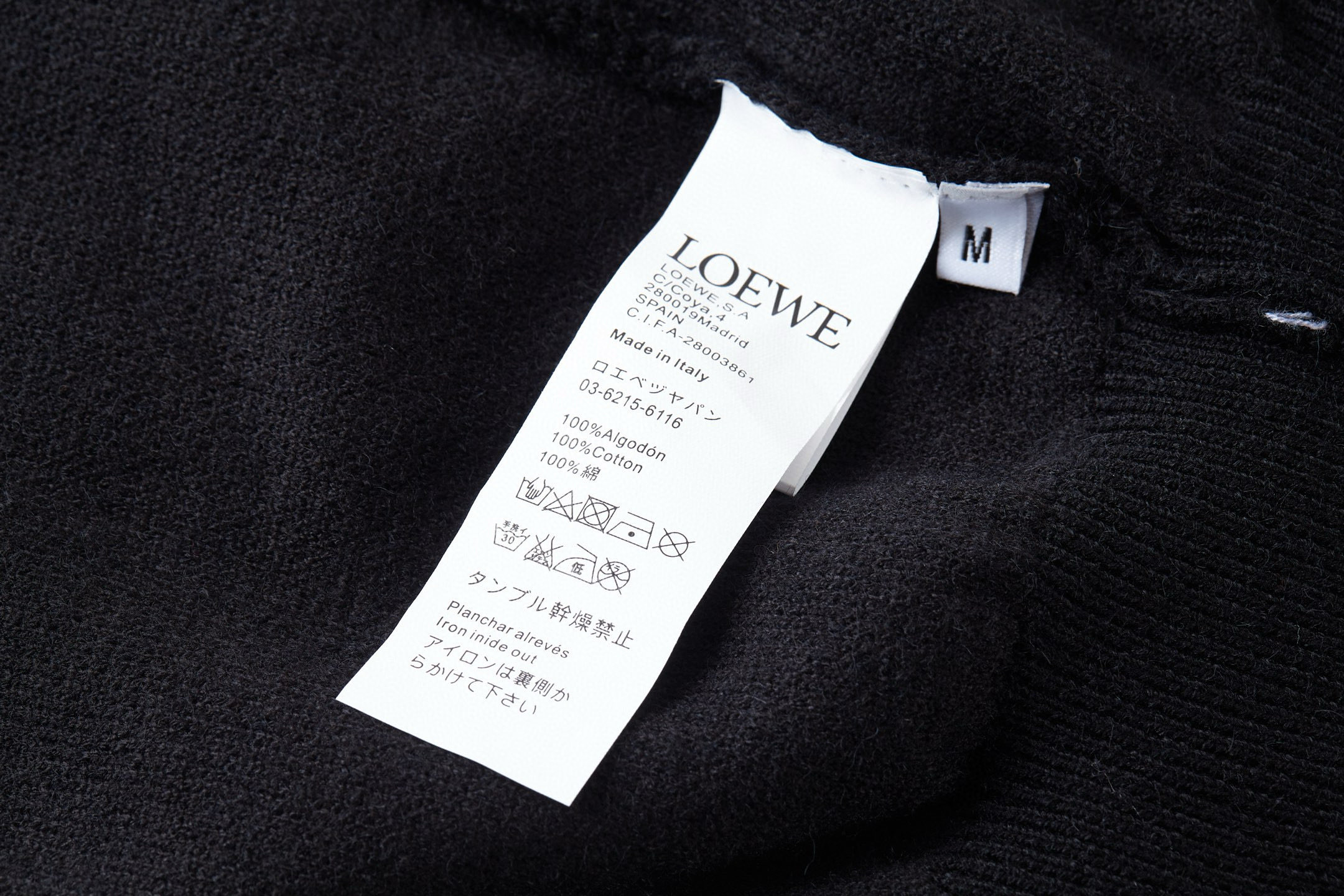 LOEWE 罗意威 刺绣Logo图案连帽卫衣 外套 长袖 黑色 灰色 B0 H526Y14KKA-1100