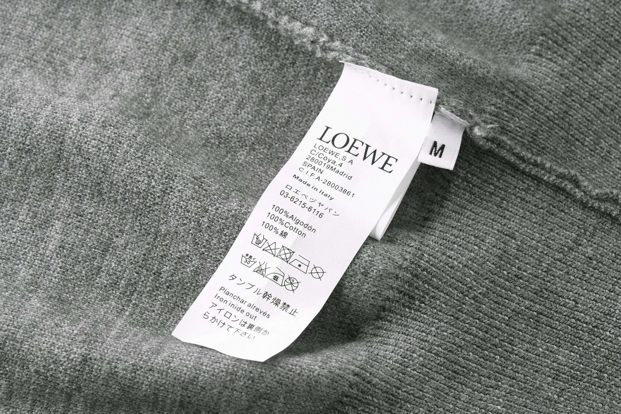 LOEWE 罗意威 刺绣Logo图案连帽卫衣 外套 长袖 黑色 灰色 B0 H526Y14KKA-1100
