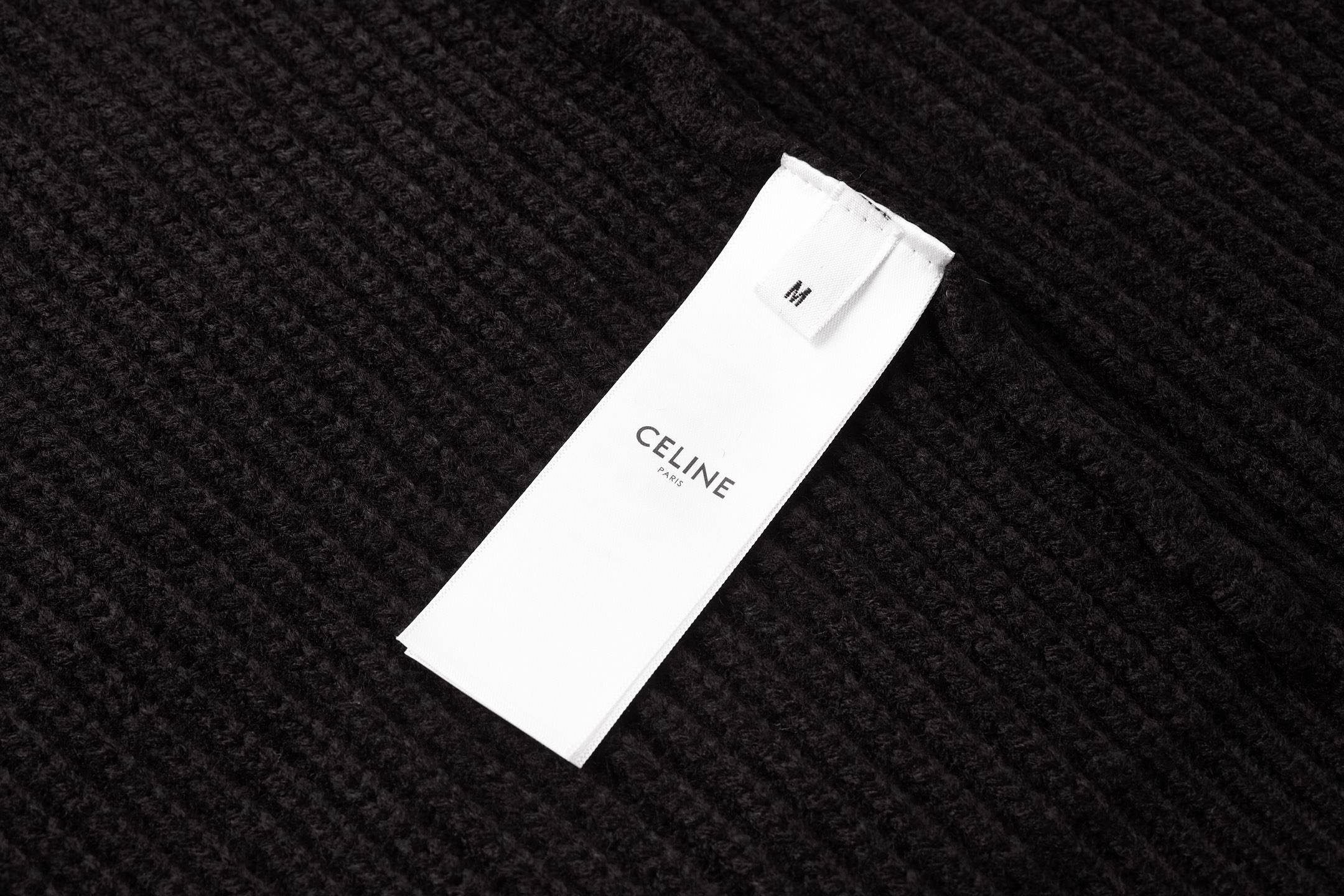 CELINE 赛琳 凯旋门刺绣拉链立领毛衣 外套 长袖 黑色 B0 