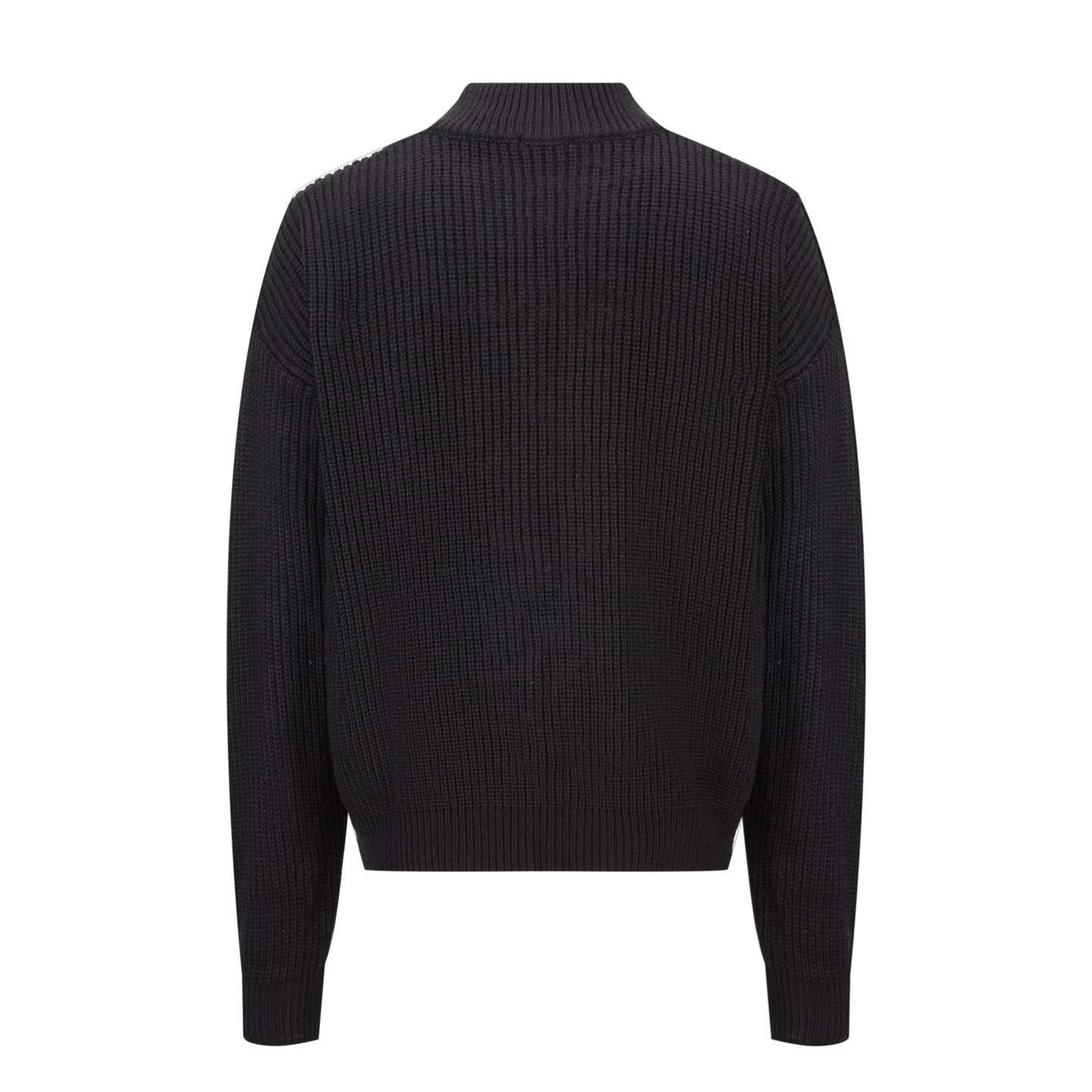 CELINE 赛琳 凯旋门刺绣拉链立领毛衣 外套 长袖 黑色 B0 