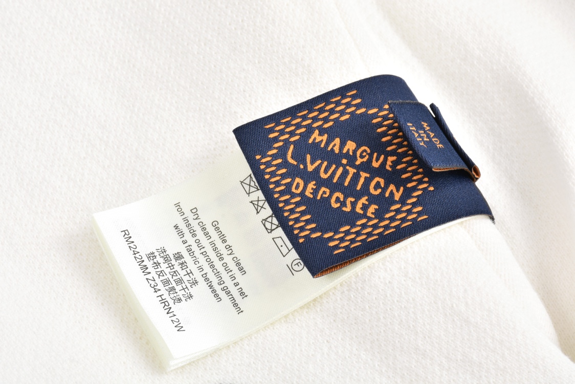 LOUIS VUITTON 路易威登 拼色条纹立领拉链针织外套 夹克 长袖 白色 藏蓝色 1AFQP