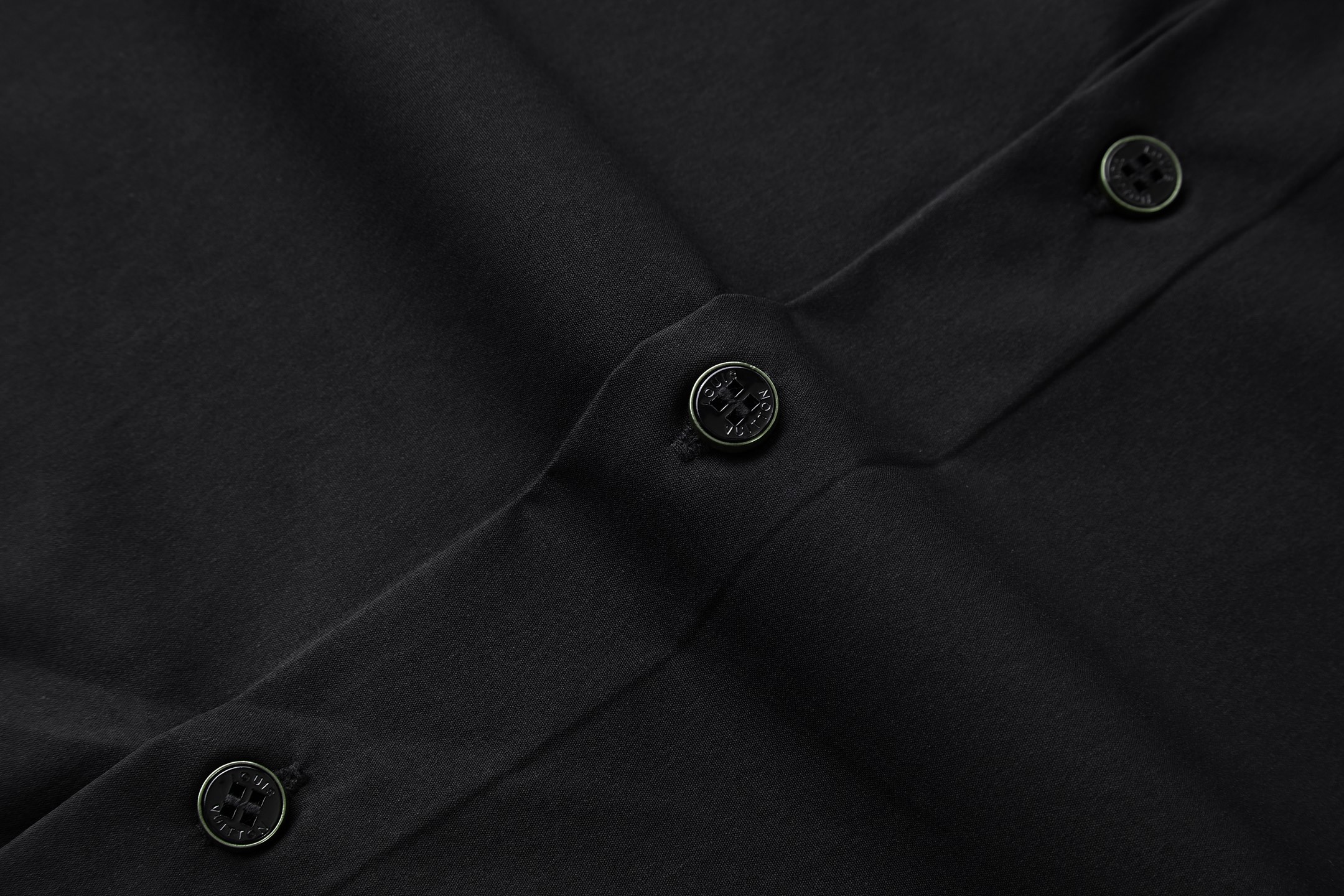 LOUIS VUITTON 路易威登 LV Nigo 联名款 刺绣串珠衬衫 外套 长袖 黑色 A5 1AIMIV