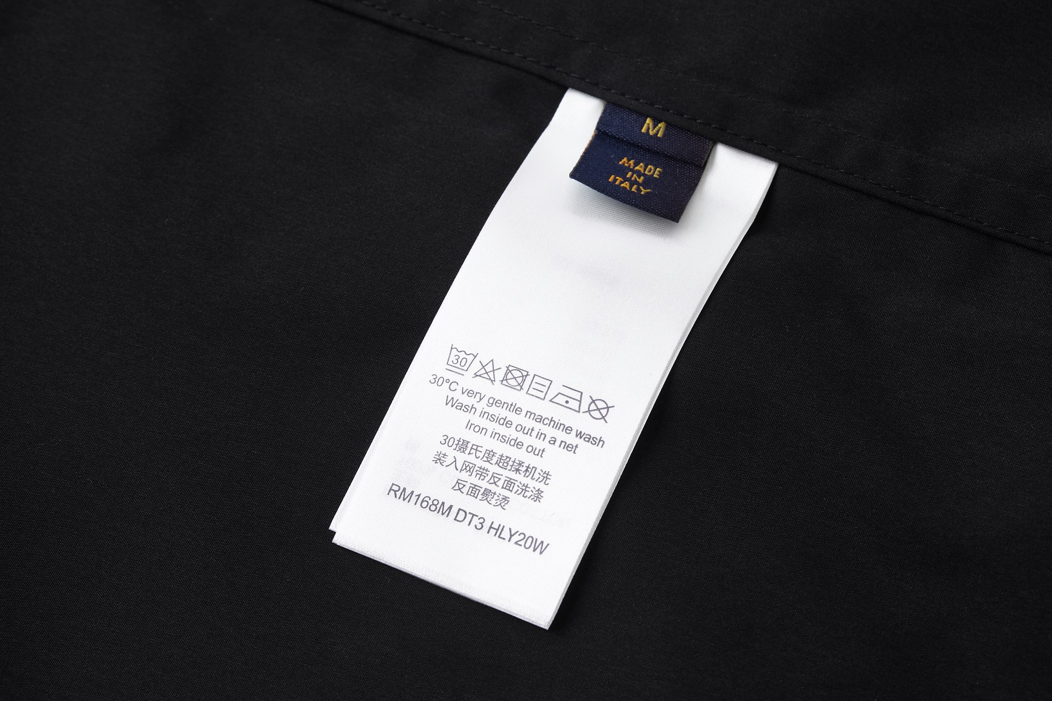 LOUIS VUITTON 路易威登 LV Nigo 联名款 刺绣串珠衬衫 外套 长袖 黑色 A5 1AIMIV