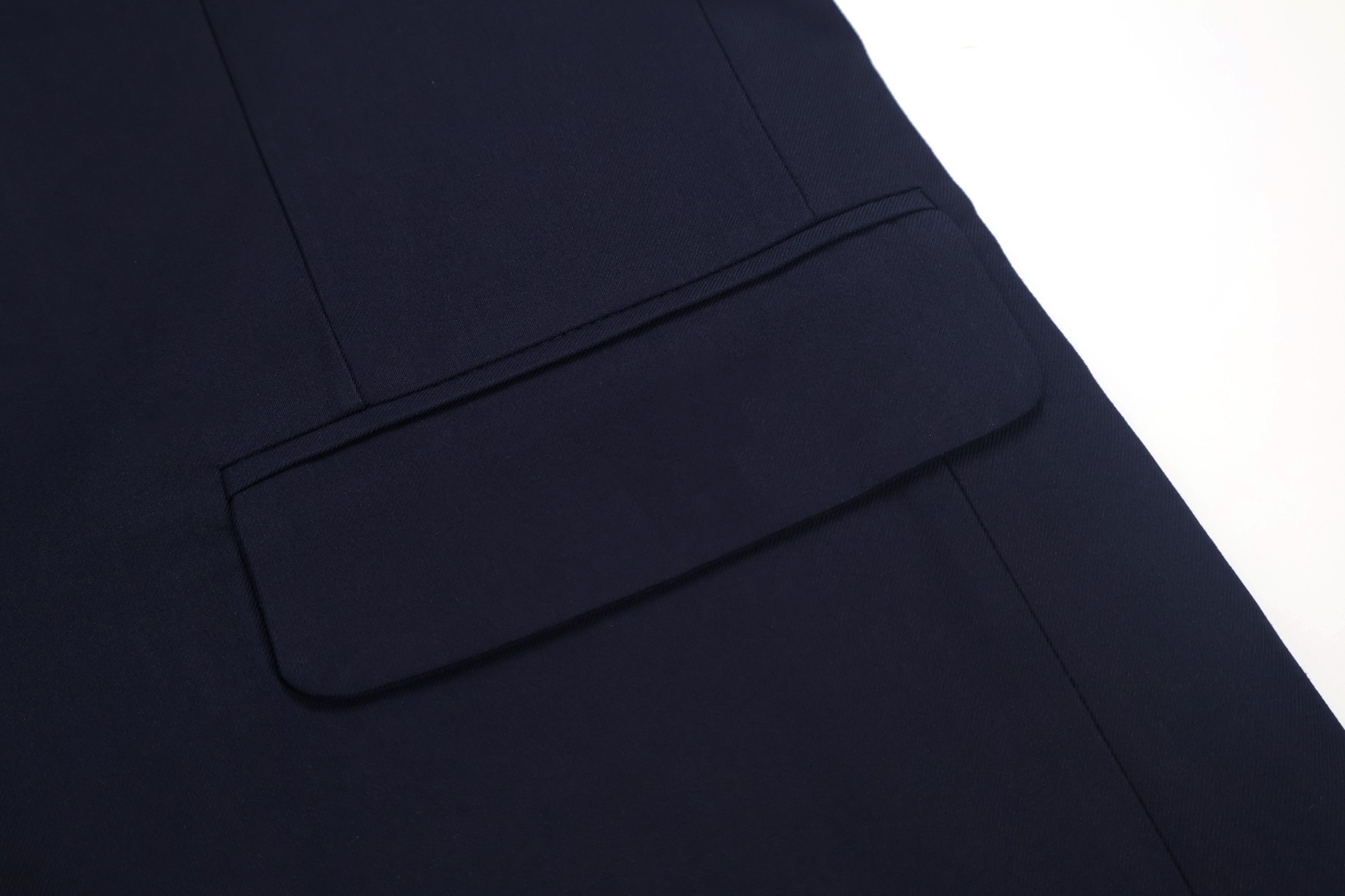 MIU MIU 缪缪 假两件格纹袖西装外套 长袖 藏蓝色 C0 MH1972-11AD-F0008-S-OOO