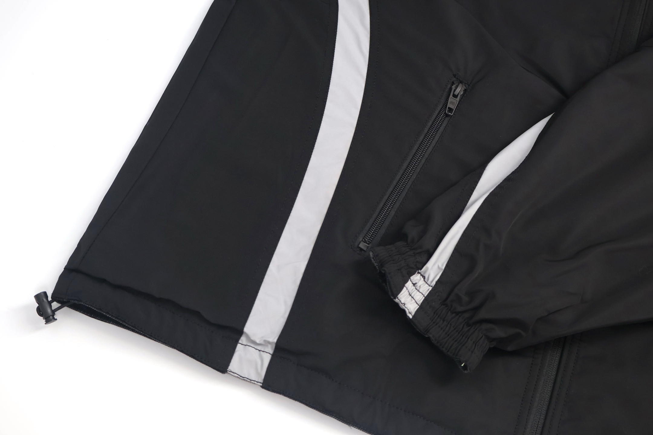 Balenciaga 巴黎世家 双面两穿拼接牛仔外套 夹克 冲锋衣 长袖 黑色 C0