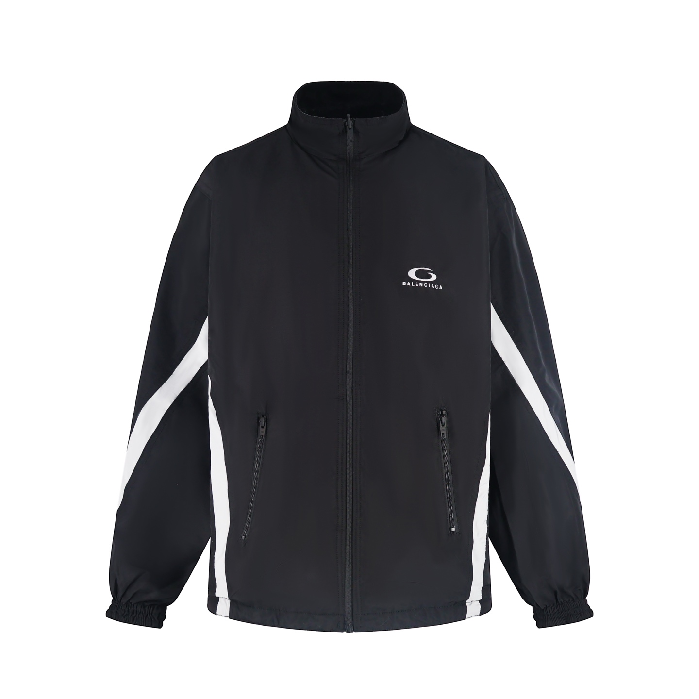 Balenciaga 巴黎世家 双面两穿拼接牛仔外套 夹克 冲锋衣 长袖 黑色 C0