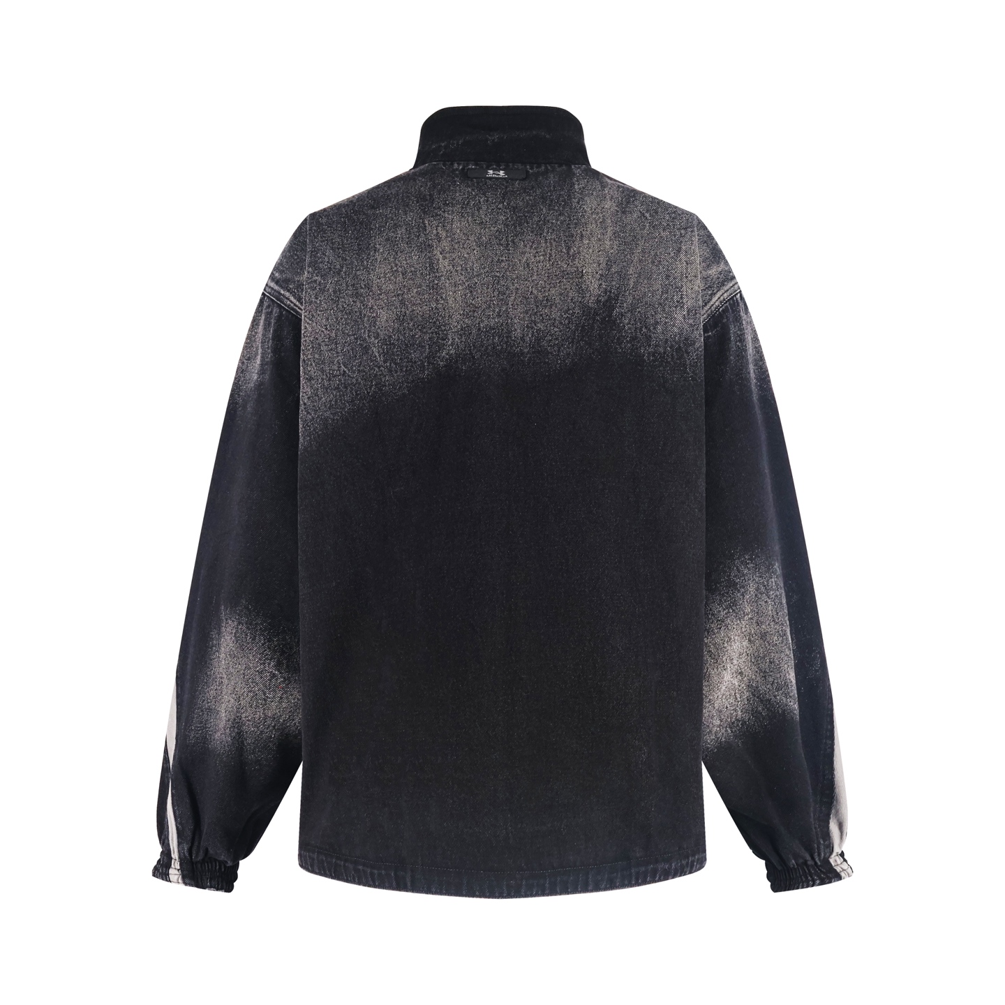 Balenciaga 巴黎世家 双面两穿拼接牛仔外套 夹克 冲锋衣 长袖 黑色 C0