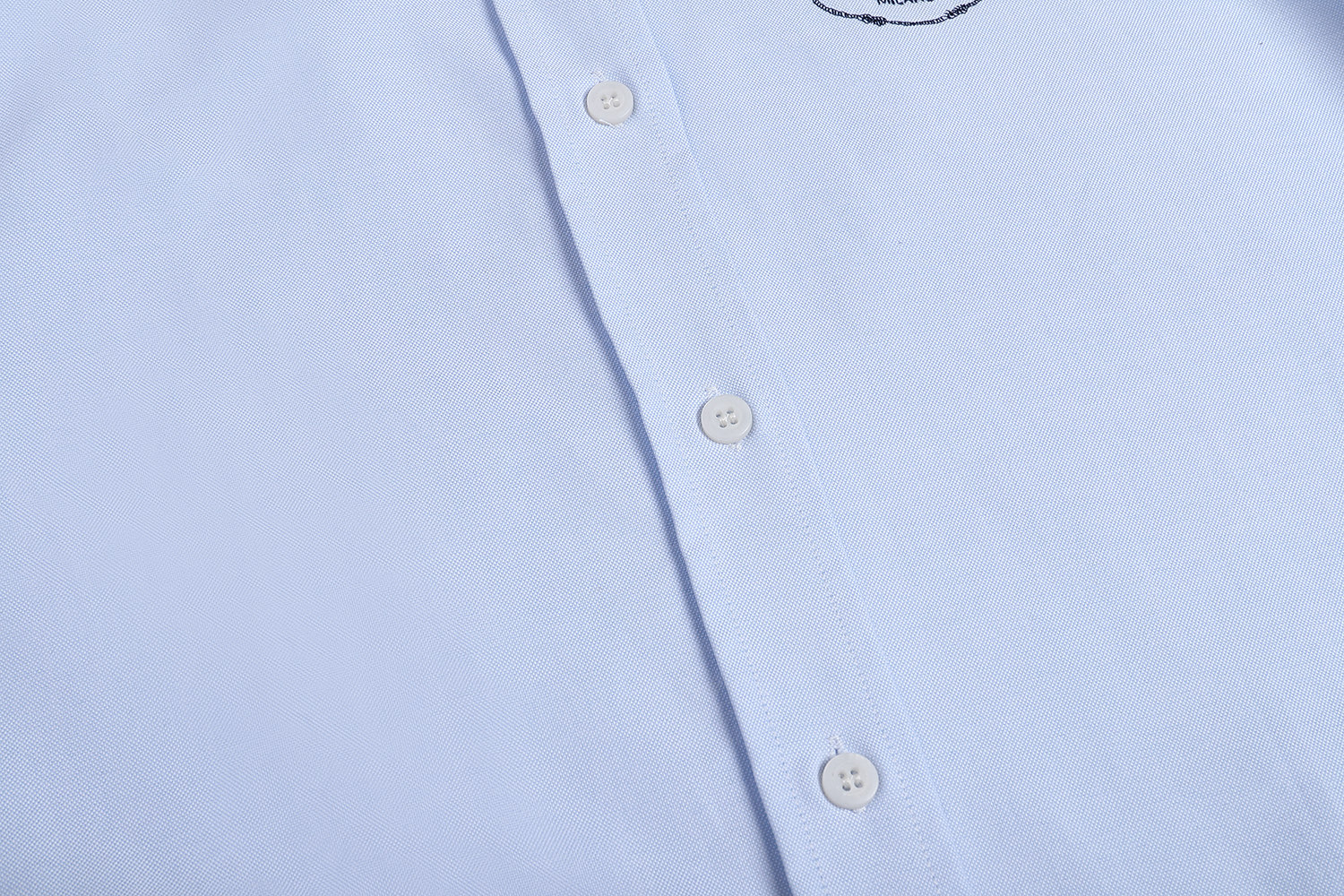 PRADA 普拉达 翻领刺绣衬衫 外套 长袖 蓝色 白色 A5 P497GR-14JW-F0012-S-OOO