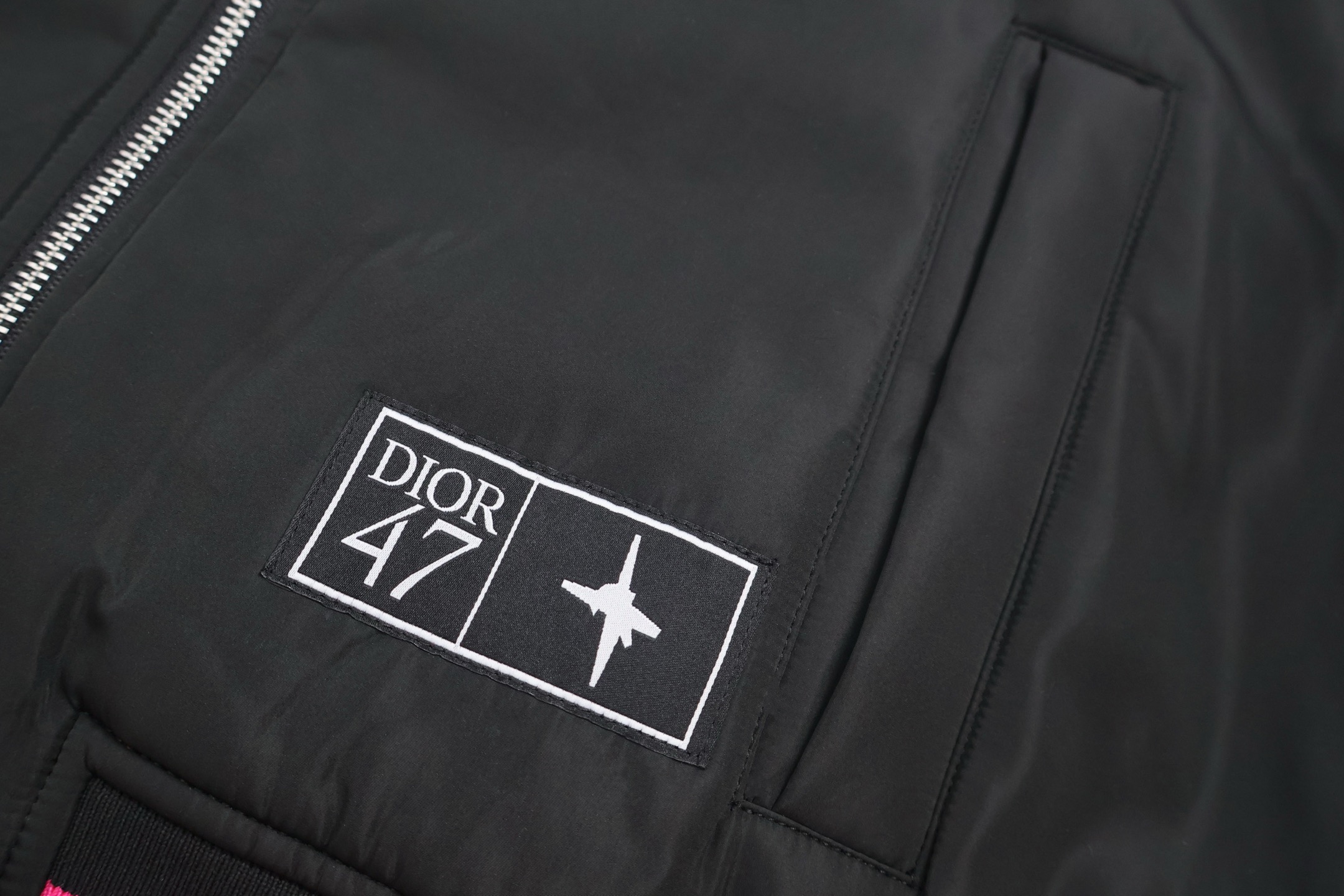 DIOR 迪奥 Lewis Hamilton 合作系列 47飞行员棉服夹克 外套 长袖 黑色 C0 513C426A6500-C900