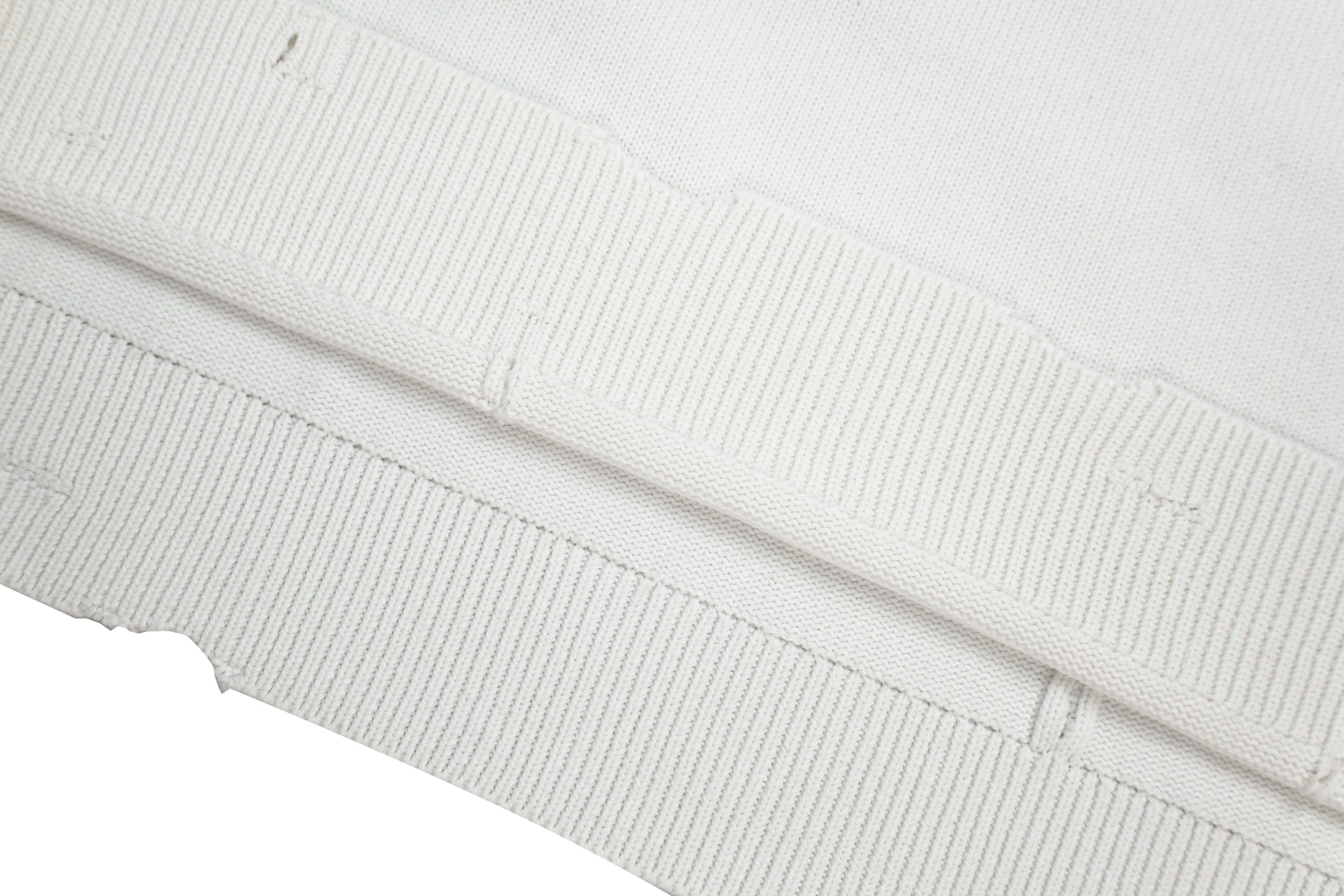 Balenciaga 巴黎世家 圆环立体章仔毛衣 外套 长袖 白色 B0 809099T33381300