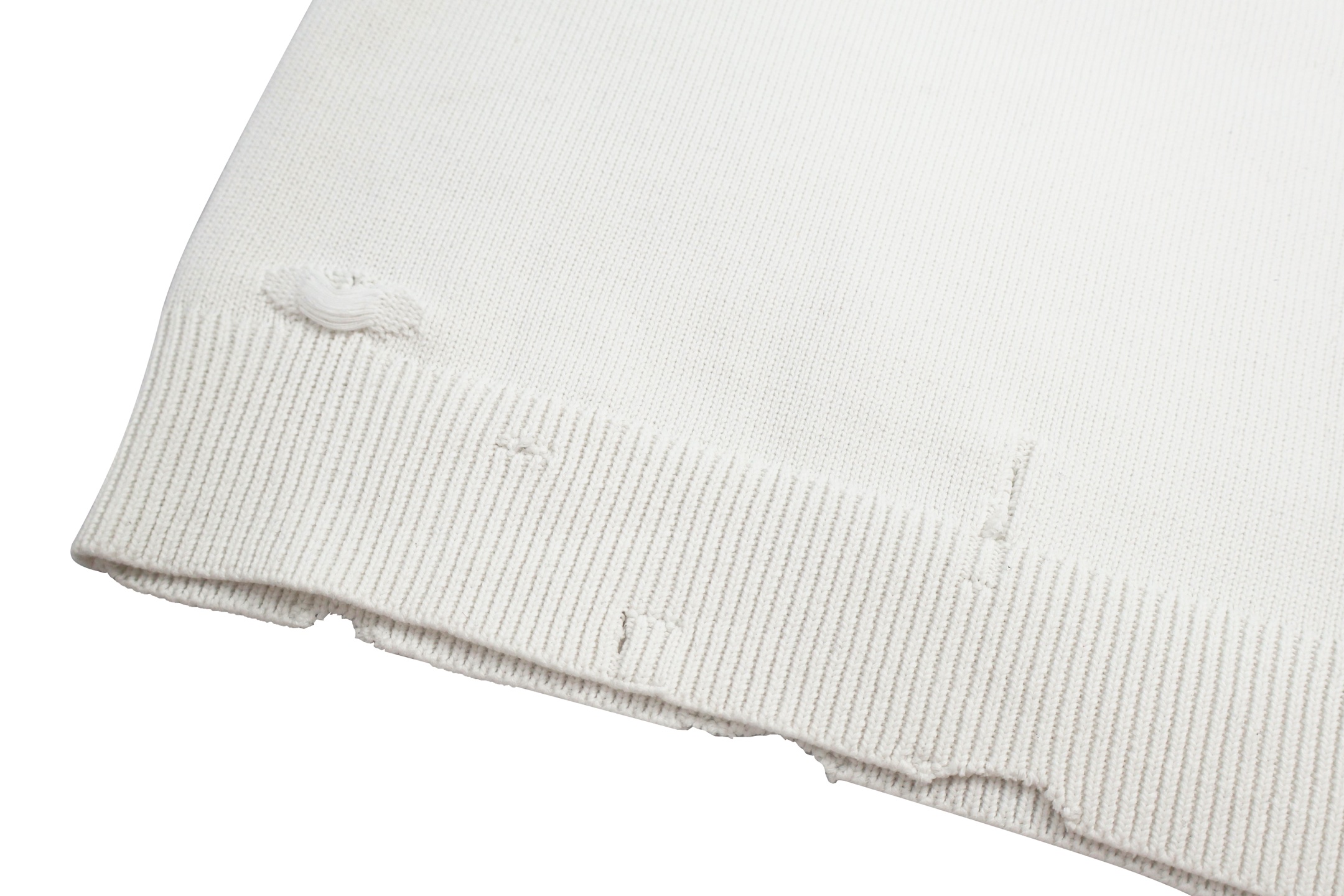 Balenciaga 巴黎世家 圆环立体章仔毛衣 外套 长袖 白色 B0 809099T33381300