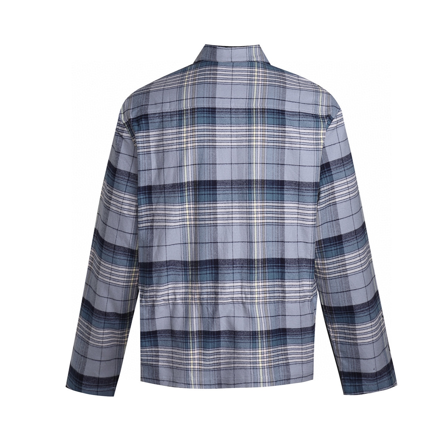 DIOR 迪奥 格纹拉链衬衫 夹克 外套 长袖 灰色 B0 513C540A6474-C880