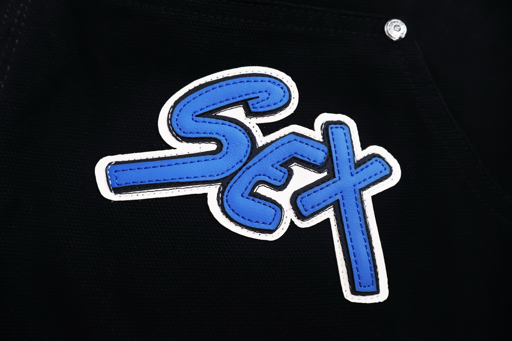 Chrome Hearts 克罗心 Sex贴皮牛仔短裤 五分裤 休闲裤 黑色 B0