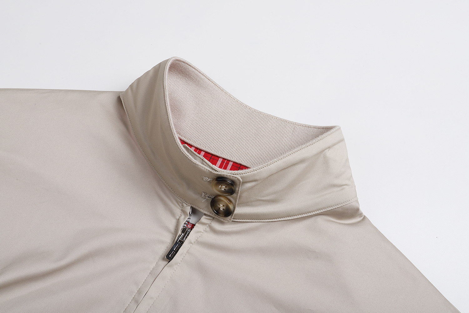 MIU MIU 缪缪 纯色logo徽标拉链立领夹克 外套 长袖 石灰色 B0 ML1267-17HM-F0A08-S-OOO