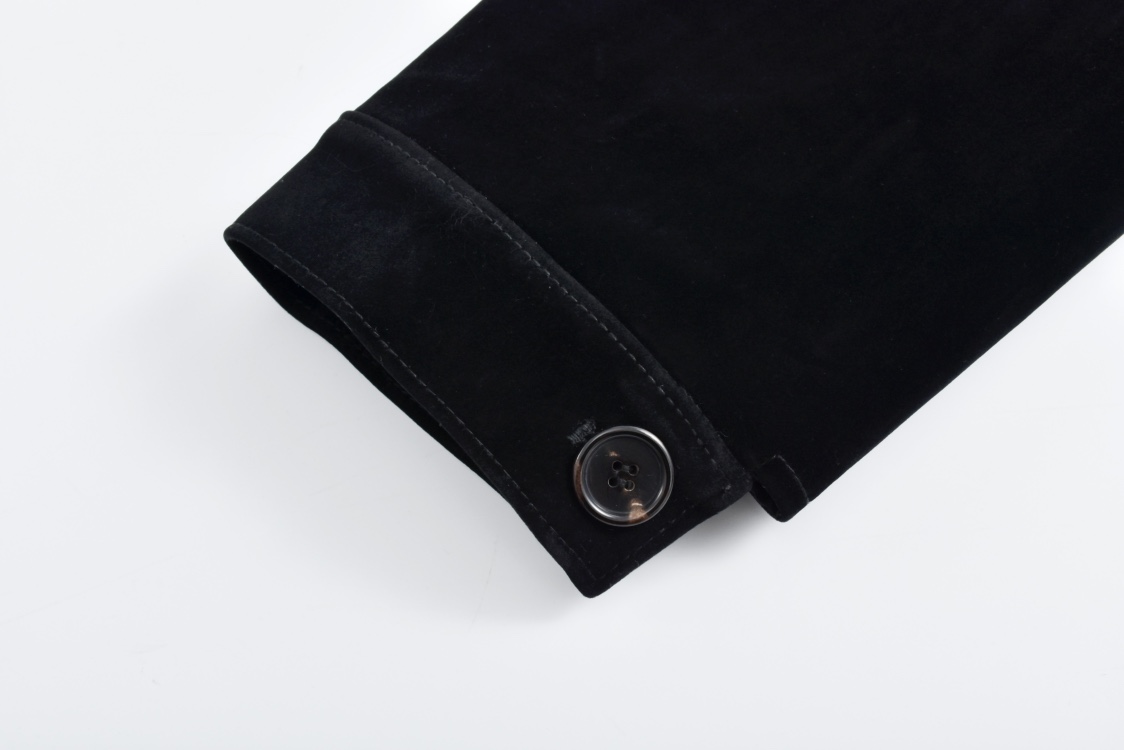 PRADA 普拉达 三角标天鹅绒拉链夹克 长袖 外套 黑色 咖啡色 C0 SGB999S22110DY-F0002