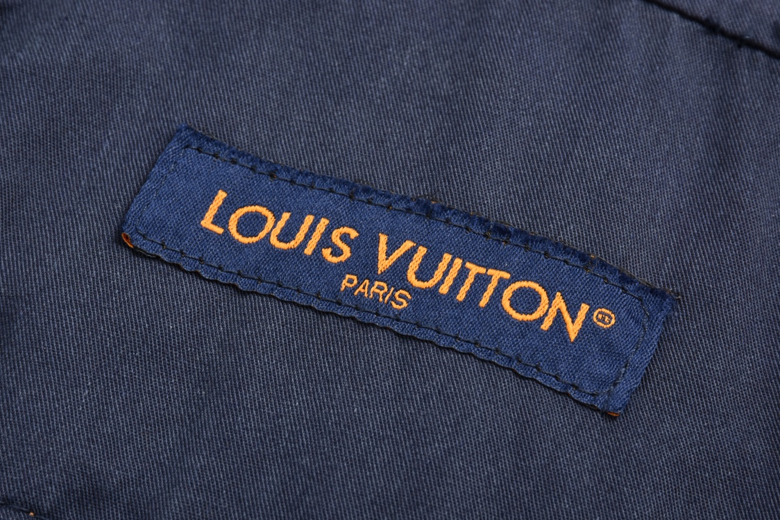 LOUIS VUITTON 路易威登 水洗绿松石工装 牛仔裤 裤子 长裤 蓝色 B0 1AFWYW