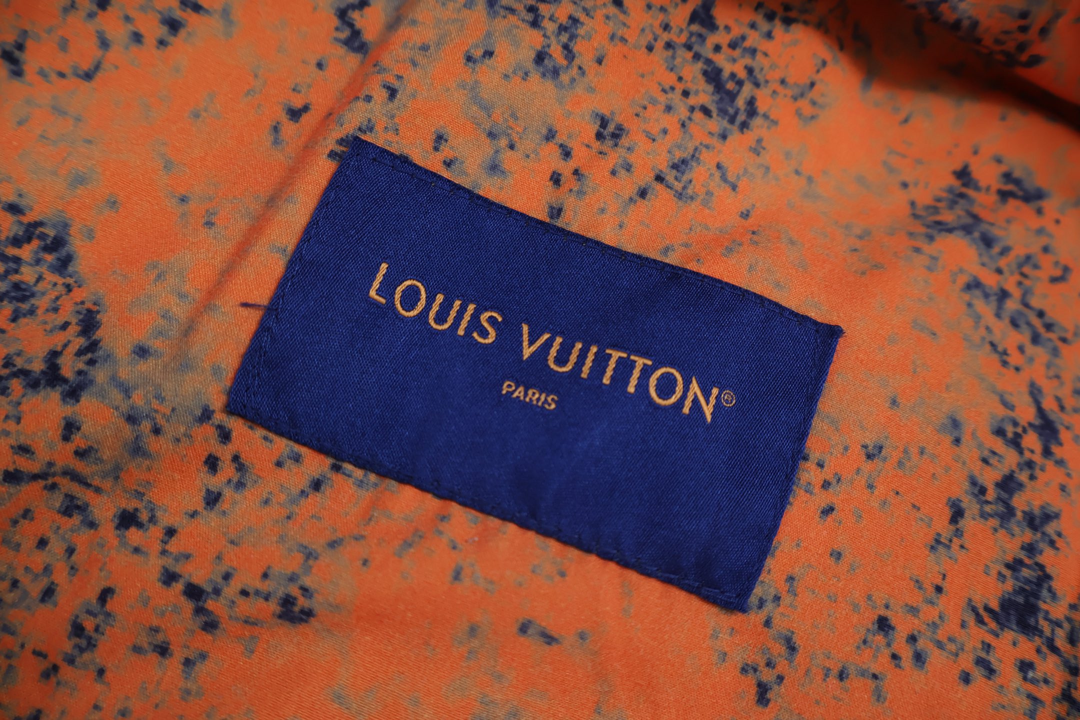 LOUIS VUITTON 路易威登 老花满印刺绣牛仔外套 棉服 夹克 长袖 蓝色 D0 