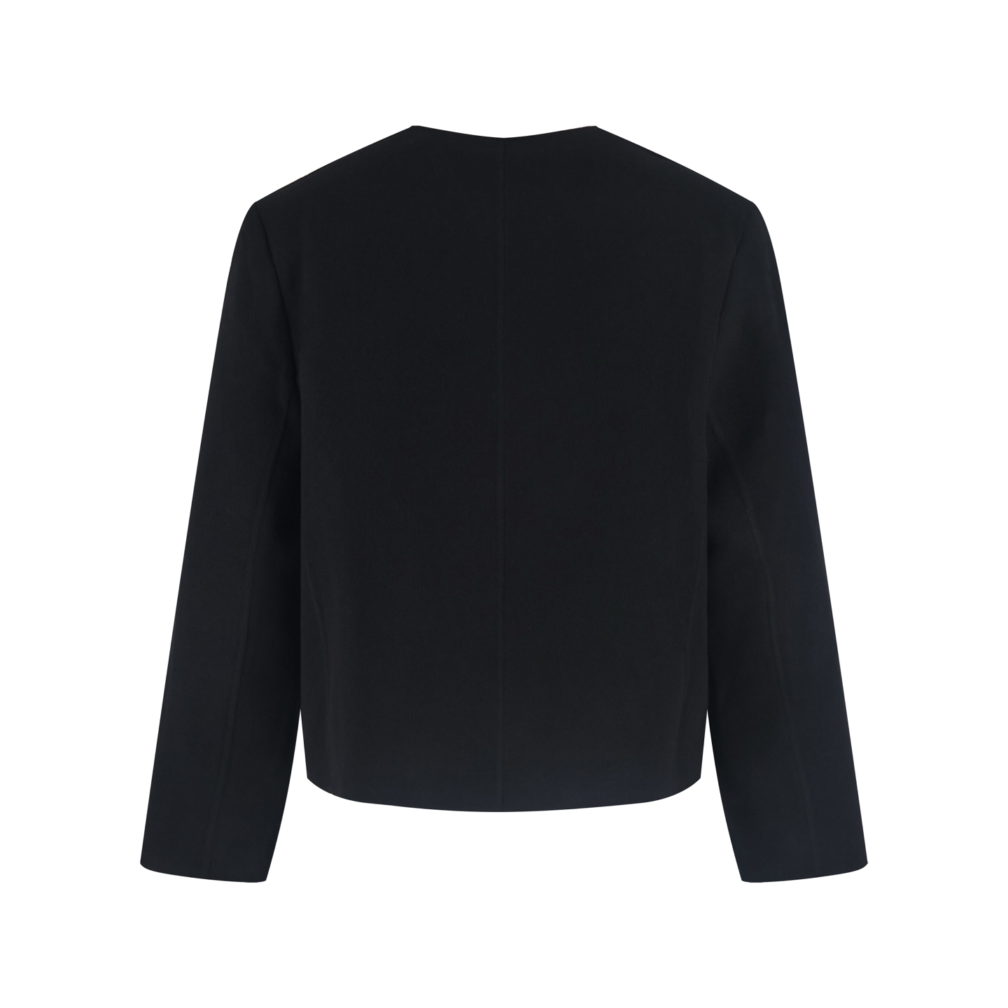 LOUIS VUITTON 路易威登 菲董联名 珍珠扣羊毛毛呢无领 外套 夹克  黑色 C0 1AFIGZ