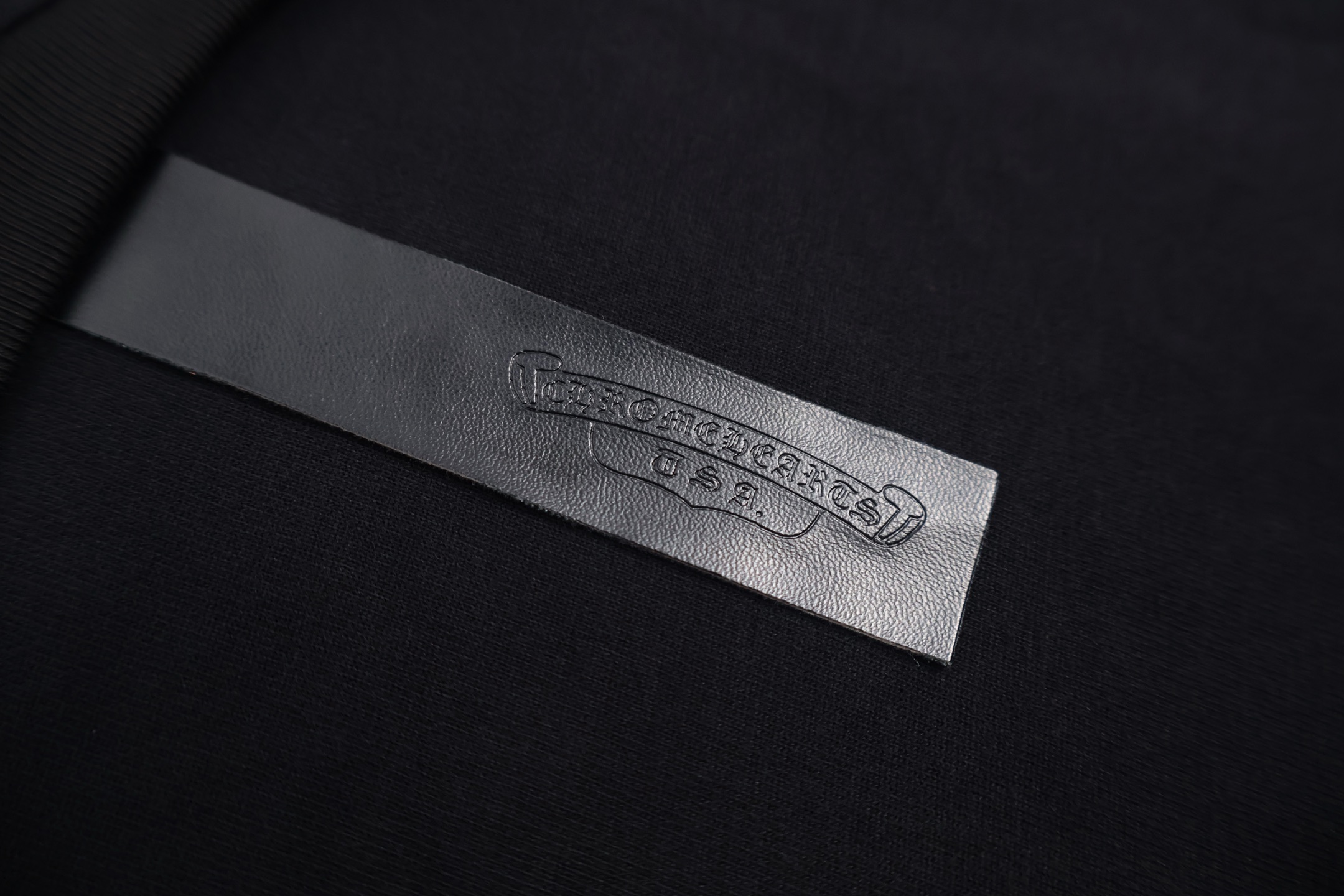 Chrome Hearts 克罗心 植绒十字架背心 短袖 T恤 黑色 A2 