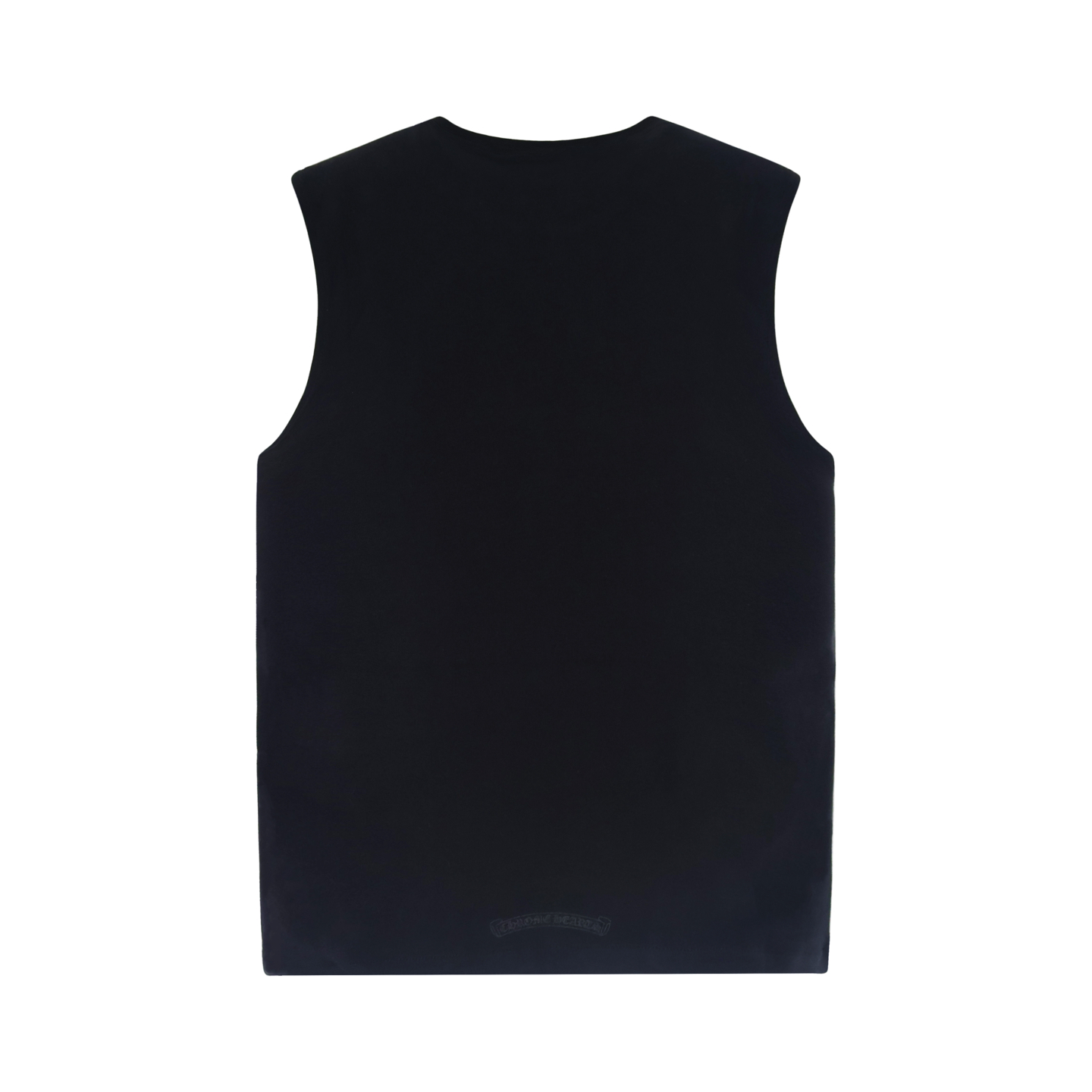 Chrome Hearts 克罗心 植绒十字架背心 短袖 T恤 黑色 A2 