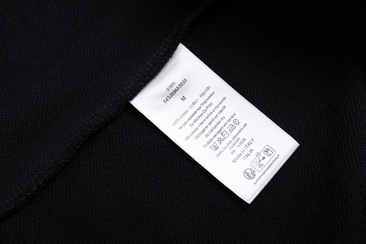 DIOR 迪奥 胸前小ogo印花圆领卫衣 外套 长袖 灰色 黑色 A5 543J694A3028-C880