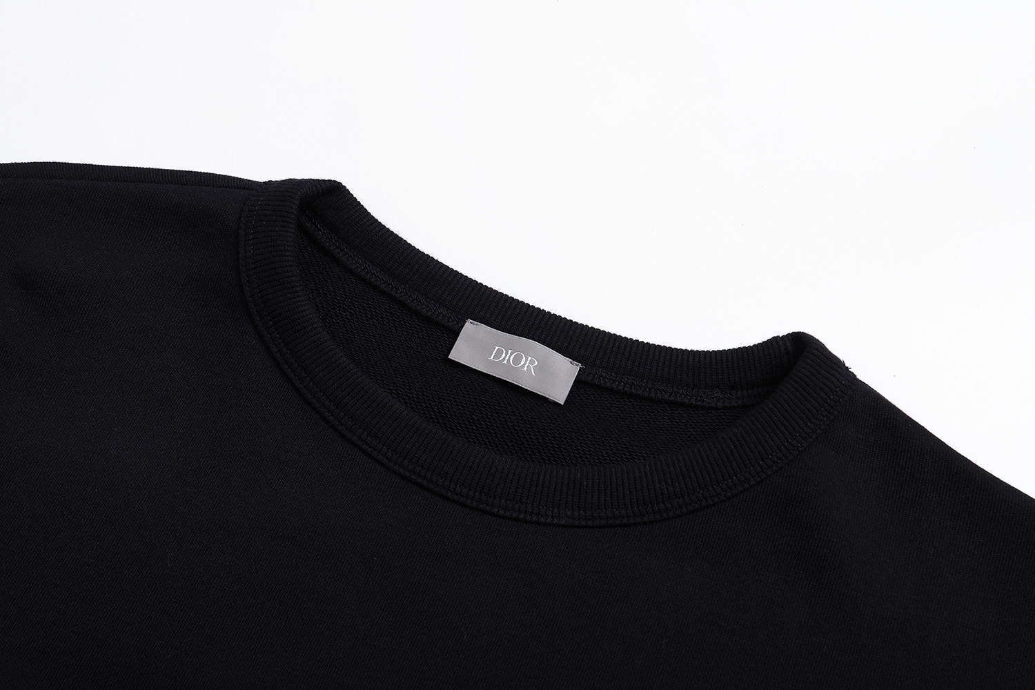 DIOR 迪奥 胸前小ogo印花圆领卫衣 外套 长袖 灰色 黑色 A5 543J694A3028-C880