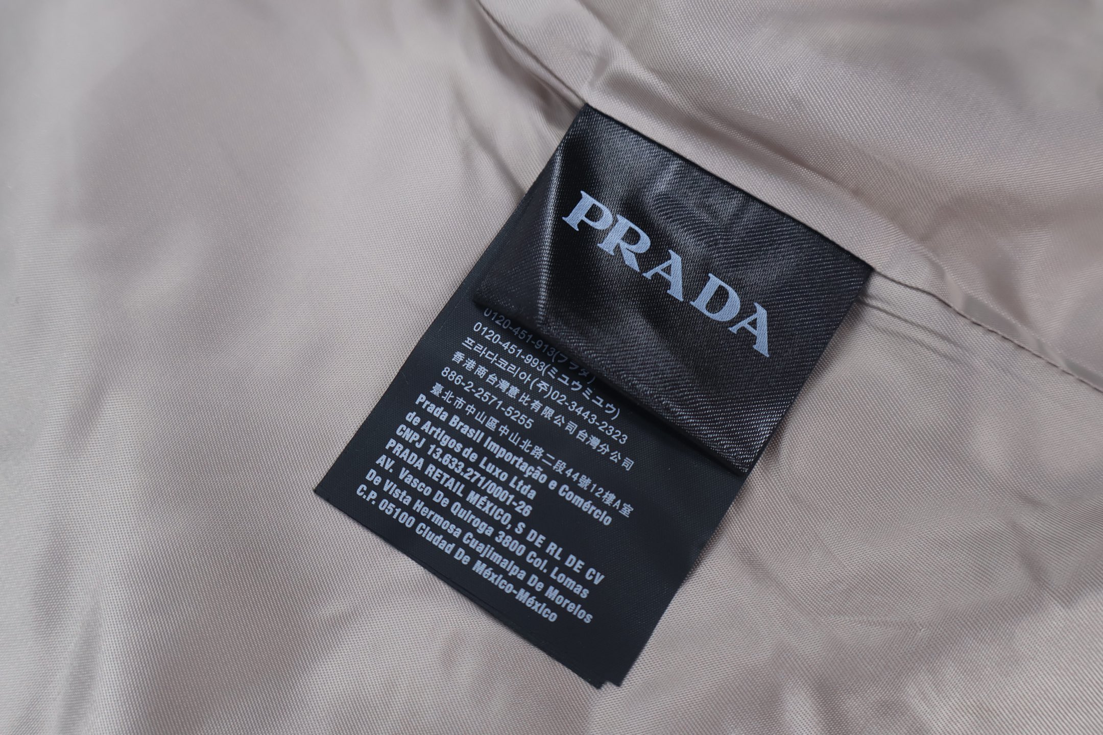 PRADA 普拉达 麂皮拉链立领夹克 长袖 外套 C0 