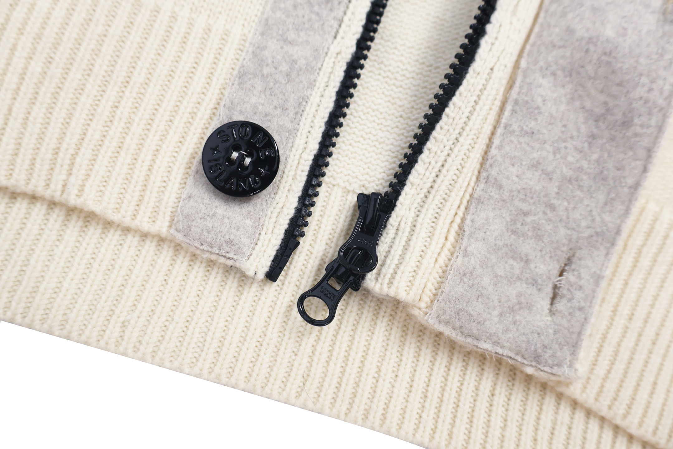 STONE ISLAND 石头岛 袖标开衫毛衣 长袖 外套 白色 C0 8115547A3-V0097