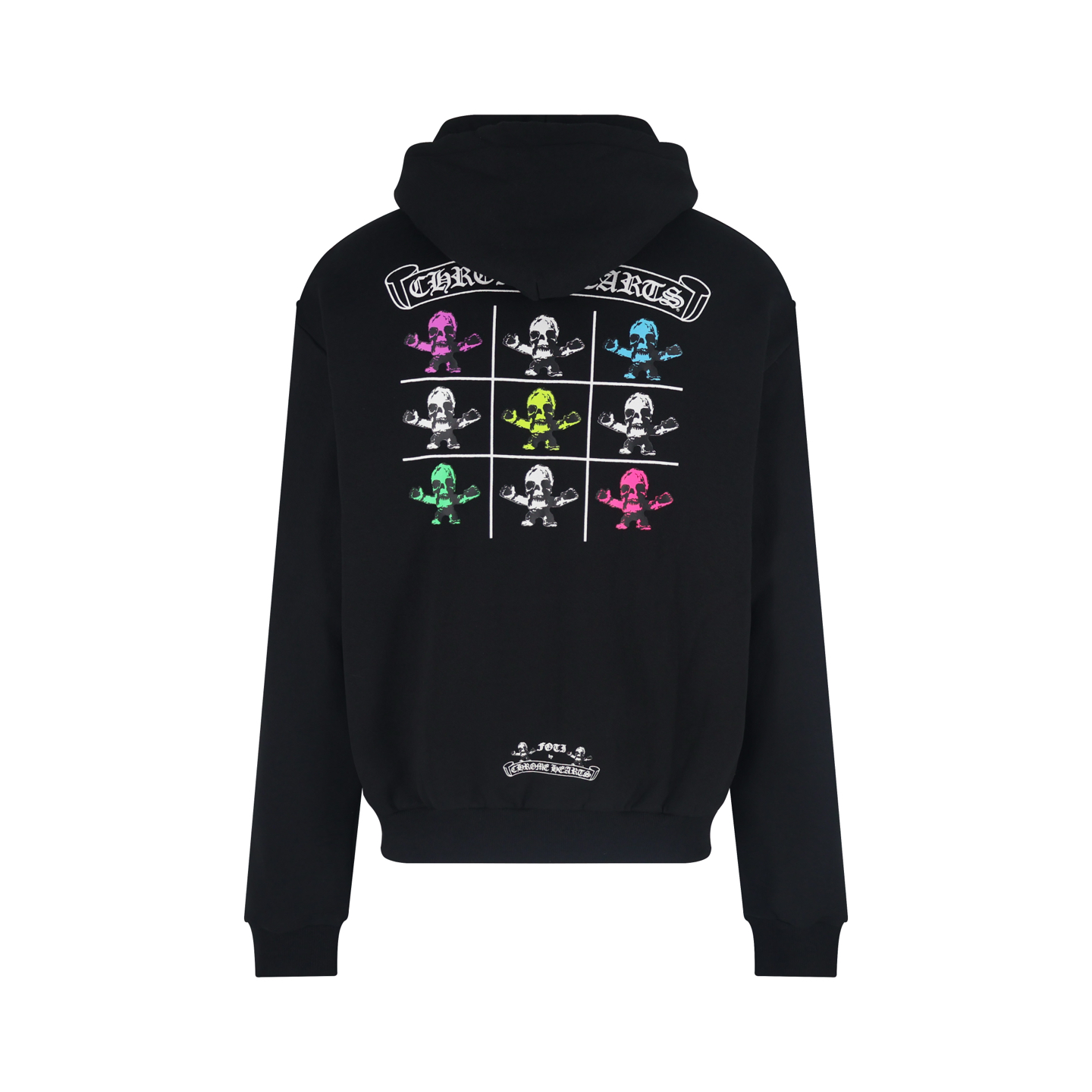 Chrome Hearts 克罗心 骷髅头印花拉链连帽卫衣 外套 长袖 黑色 B0 CH-60090880