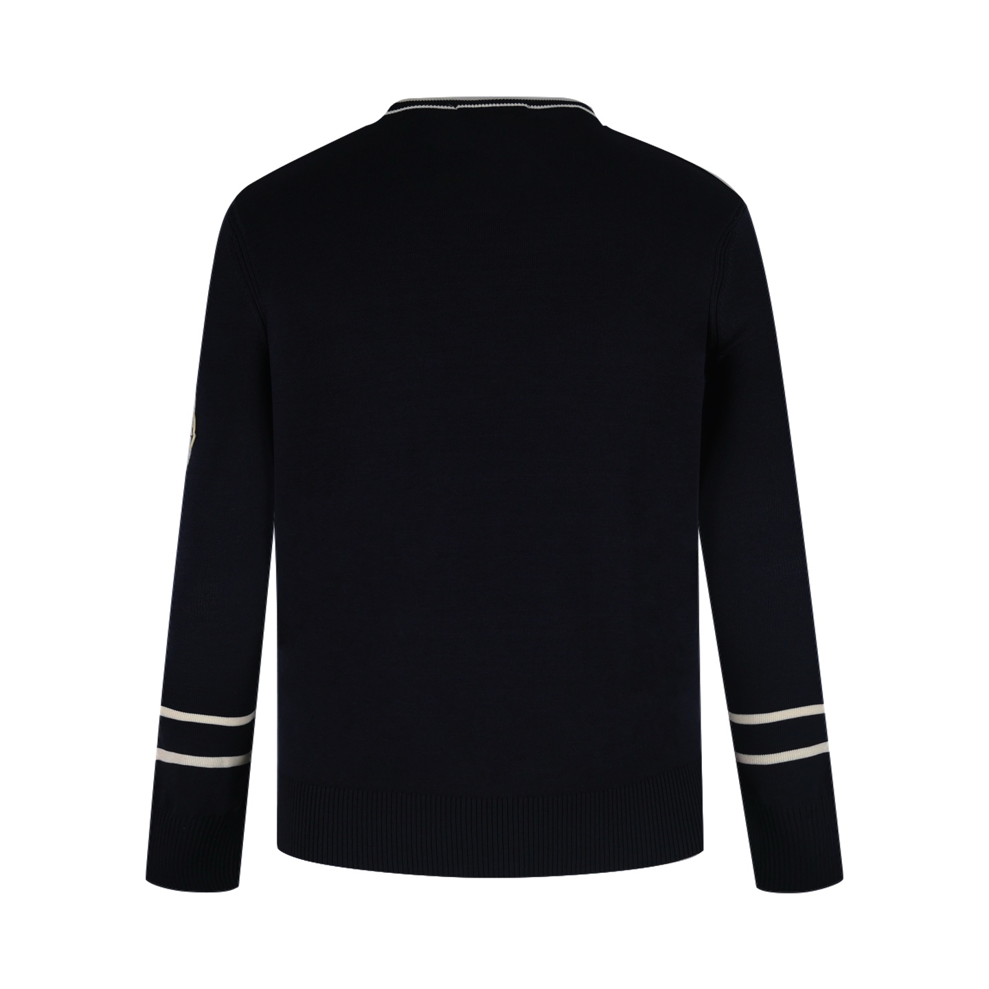 Moncler 蒙口 拼色肩羊毛毛衣 秋冬 外套 藏蓝色 黑色 A5