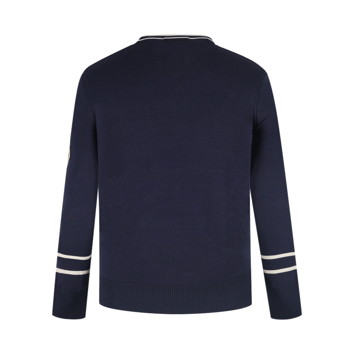 Moncler 蒙口 拼色肩羊毛毛衣 秋冬 外套 藏蓝色 黑色 A5