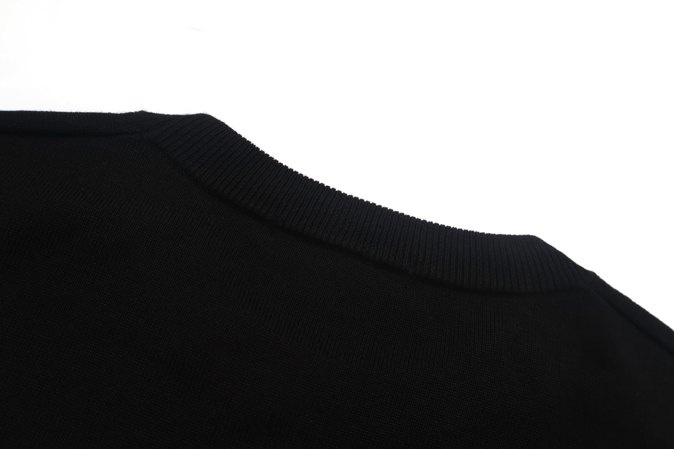 Moncler 蒙口 拼色肩羊毛毛衣 秋冬 外套 藏蓝色 黑色 A5