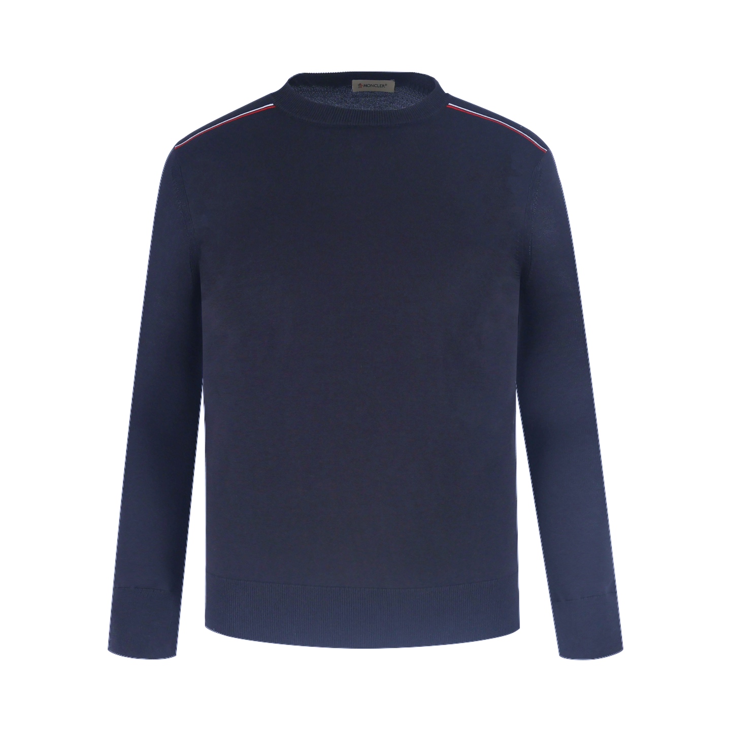 Moncler 蒙口 拼色肩羊毛毛衣 秋冬 外套 藏蓝色 黑色 A5