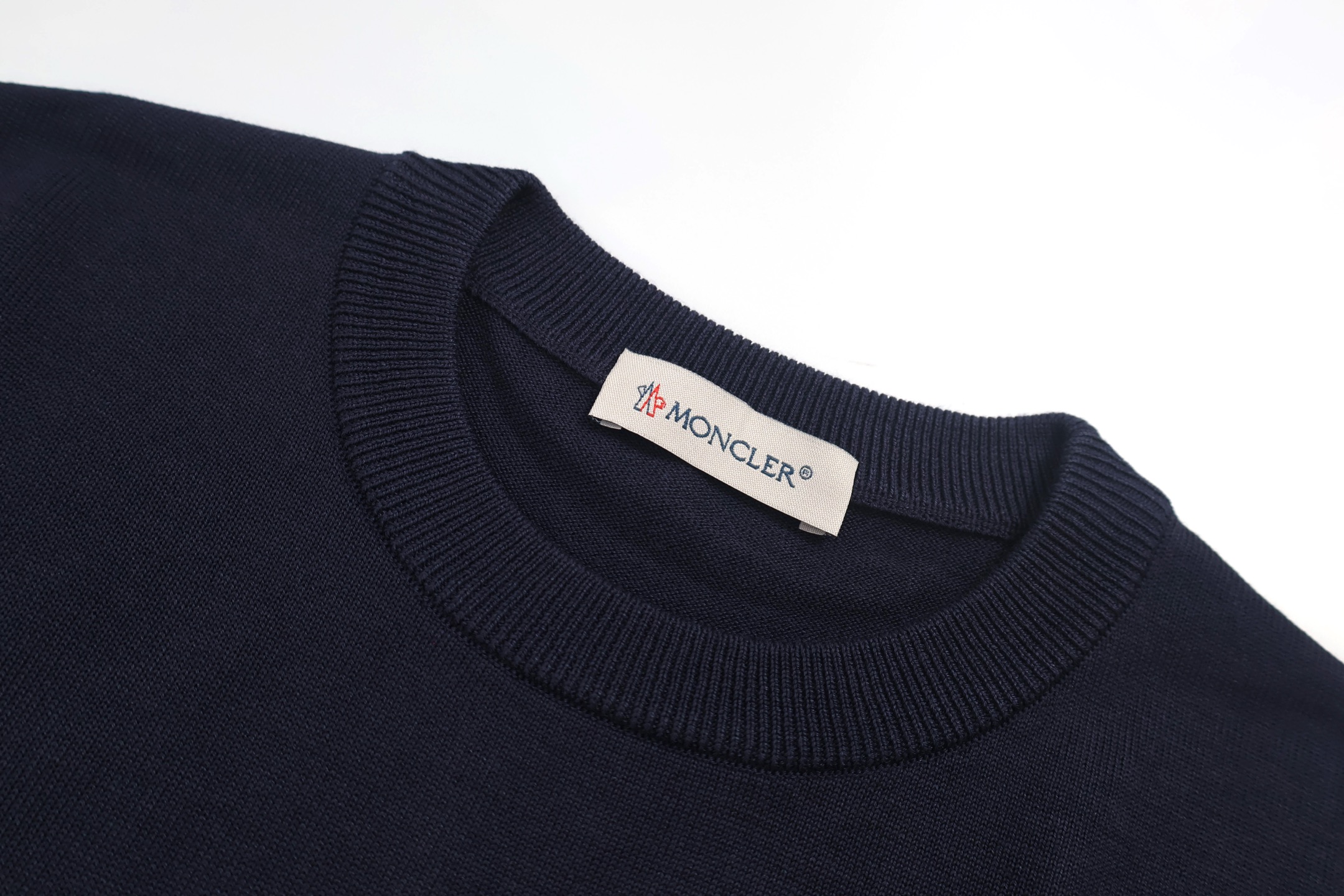 Moncler 蒙口 拼色袖羊毛毛衣 秋冬 外套 藏蓝色 黑色 A5