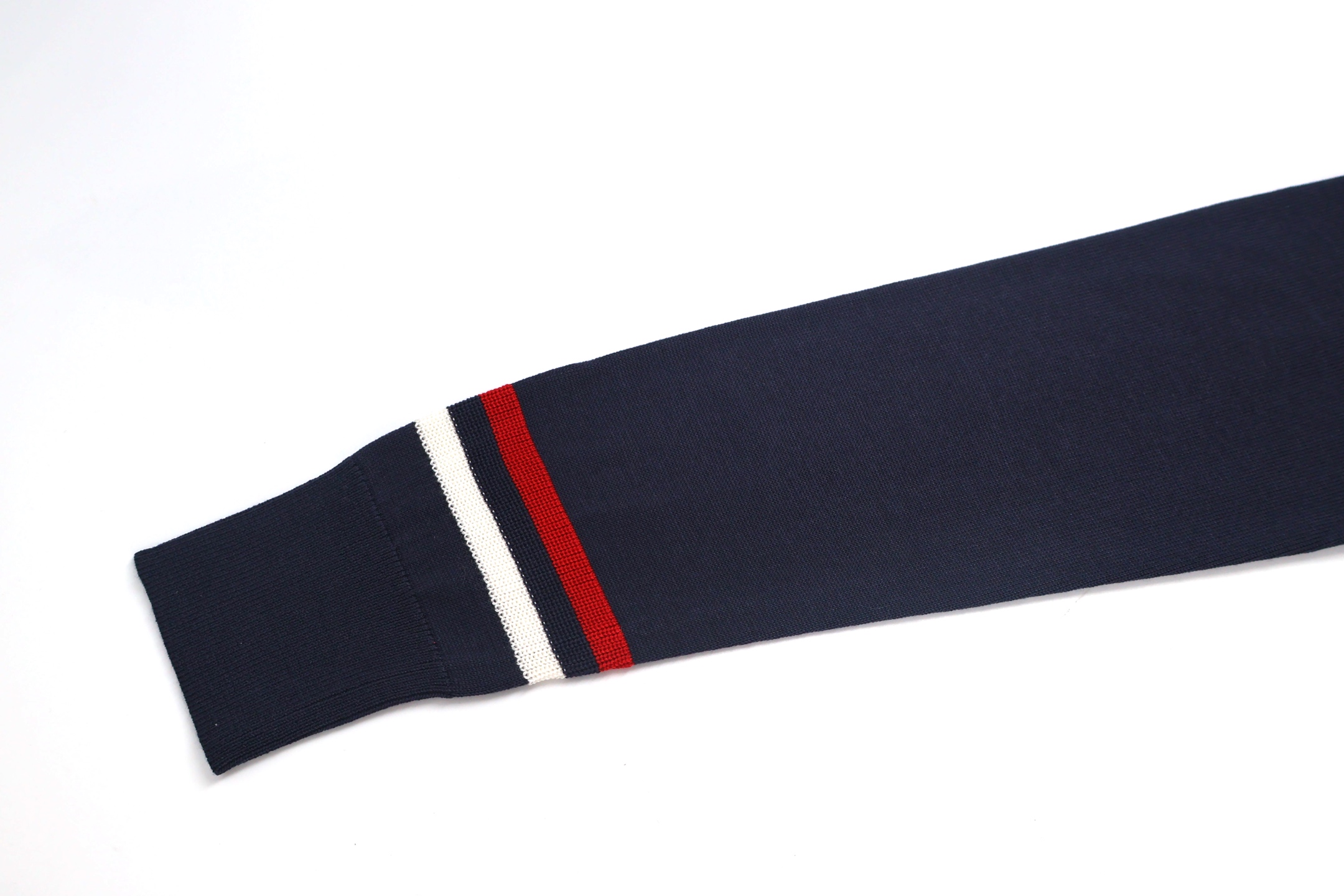 Moncler 蒙口 拼色袖羊毛毛衣 秋冬 外套 藏蓝色 黑色 A5