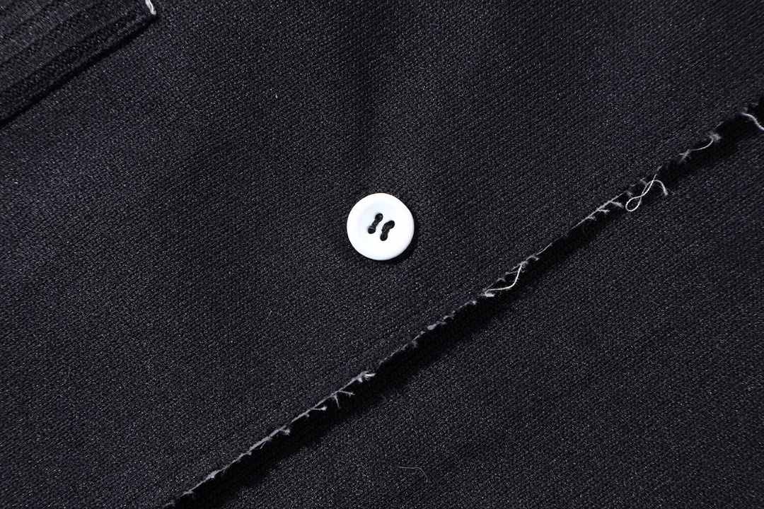 MIU MIU 缪缪 拼接假两件翻领针织开衫 衬衫 外套 长袖 白色 蓝色 MK1890-15Q9-F022X-S-OOO