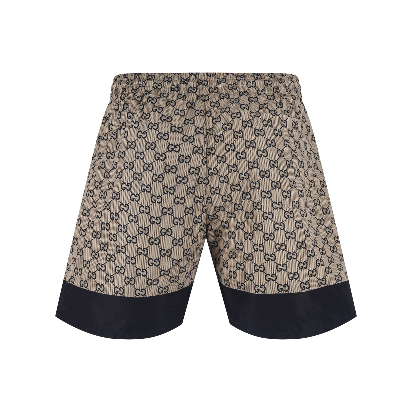 GUGGI 古驰 黑边双G沙滩短裤 裤子 五分裤 米色 A5 815603-XHAJ4-2108